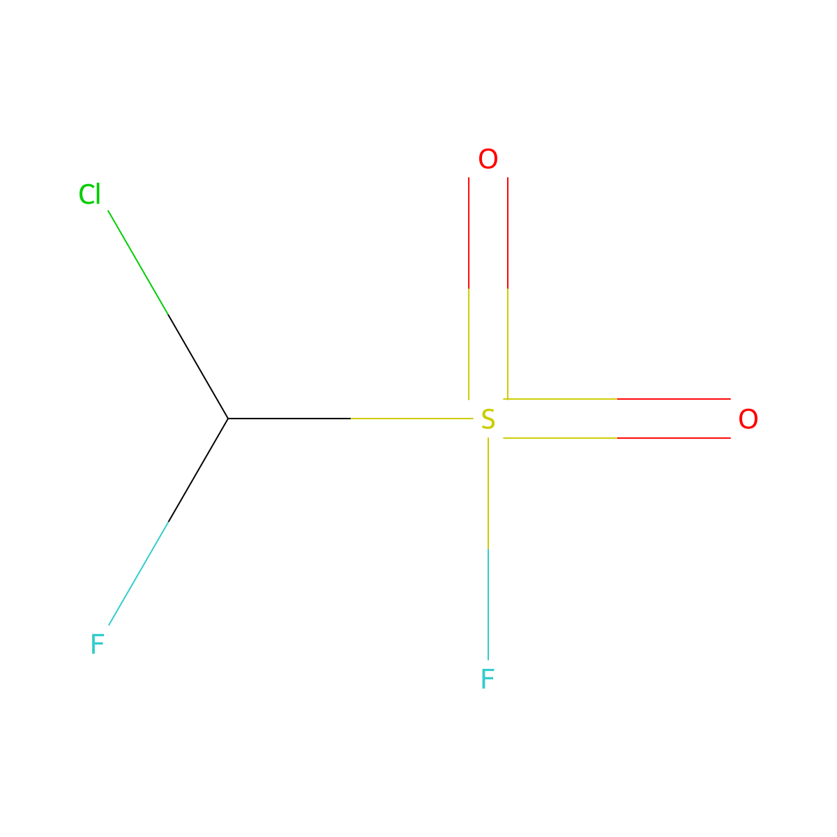 Chloro(fluoro)methanesulfonyl fluoride molecular structure, CAS 2648962-52-9