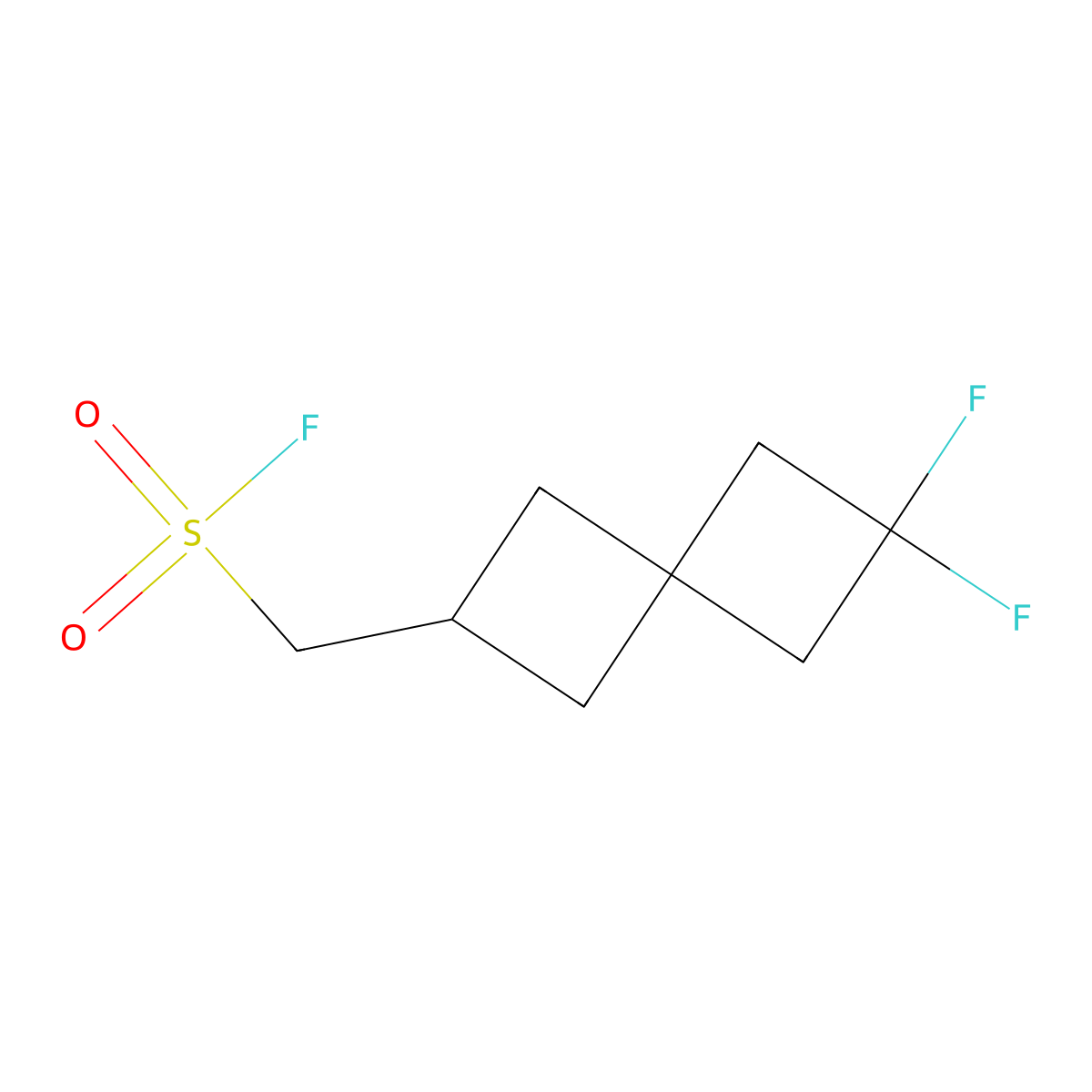 {6,6-Difluorospiro[3.3]heptan-2-yl}methanesulfonyl fluoride molecular structure, CAS 2648962-58-5