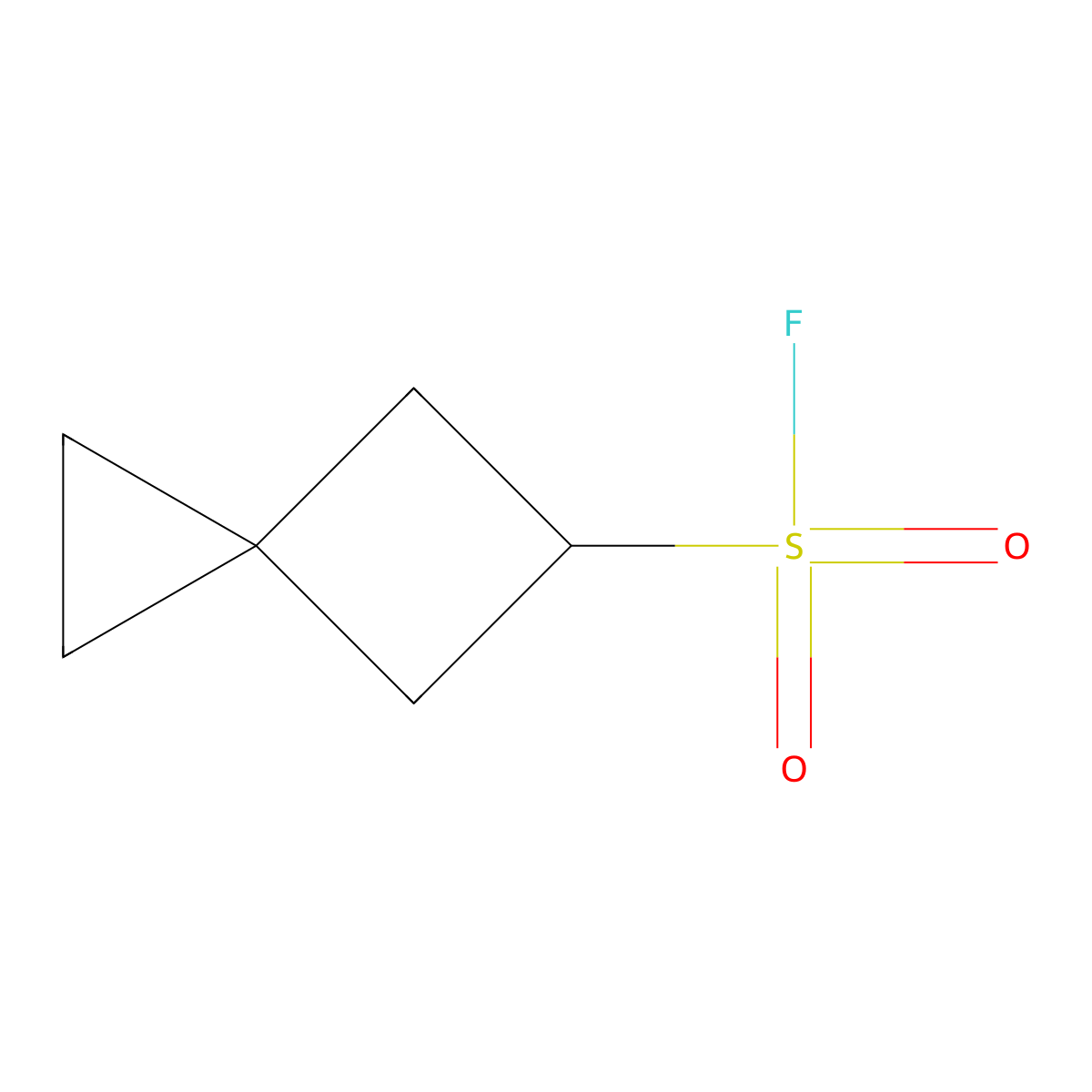 Spiro[2.3]hexane-5-sulfonyl fluoride molecular structure, CAS 2648962-60-9