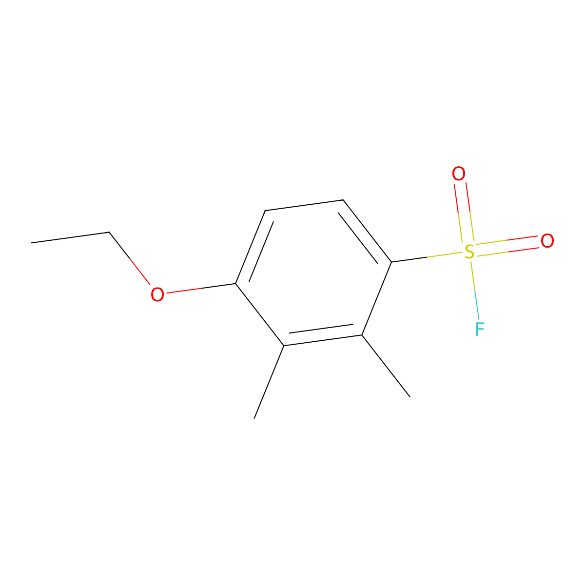 4-Ethoxy-2,3-dimethylbenzene-1-sulfonyl fluoride molecular structure, CAS 2648962-64-3
