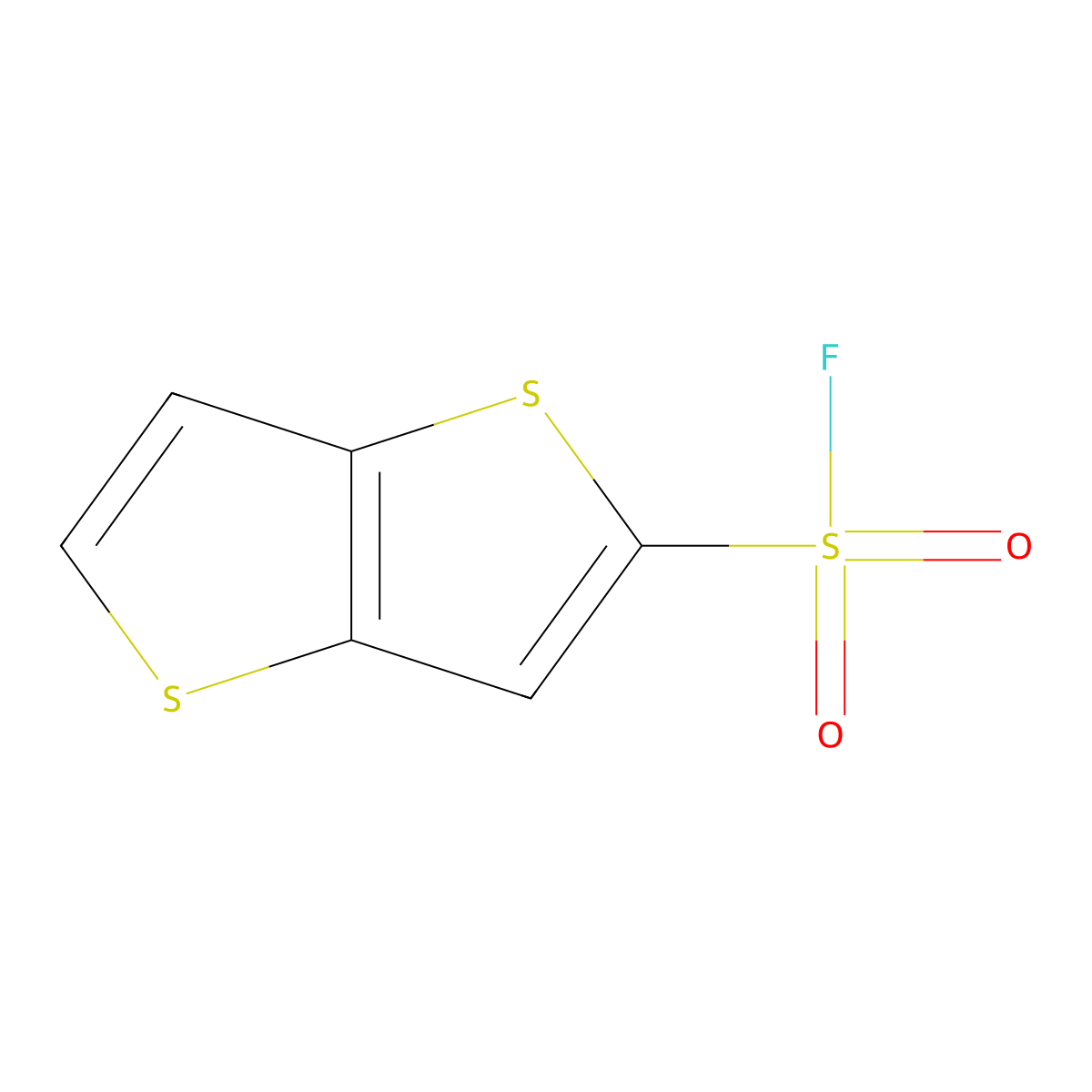 Thieno[3,2-b]thiophene-2-sulfonyl fluoride molecular structure, CAS 2648962-97-2