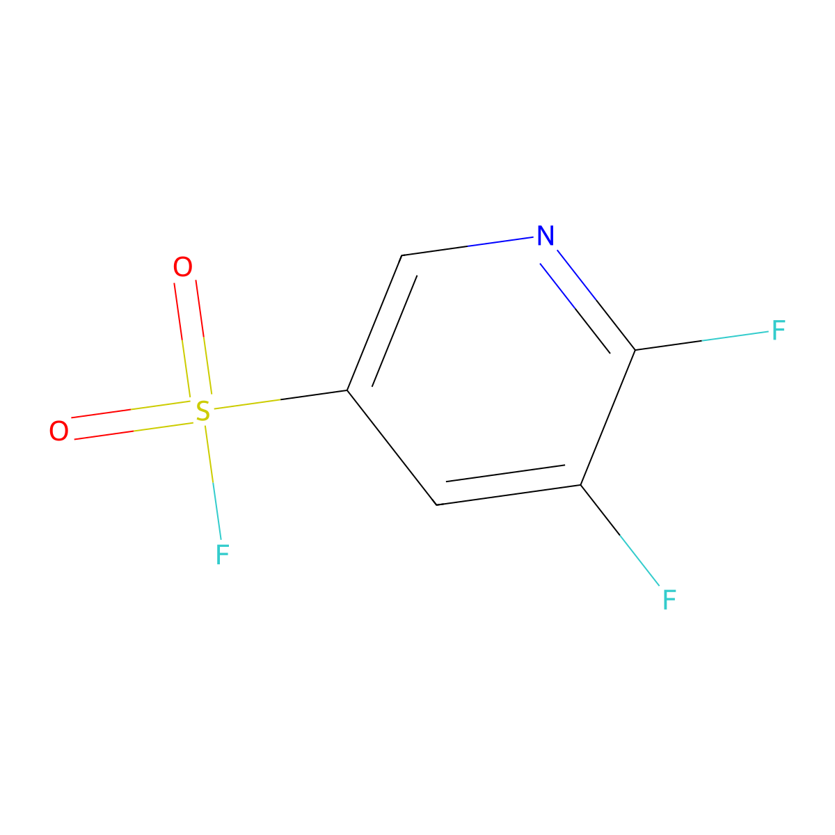 5,6-Difluoropyridine-3-sulfonyl fluoride molecular structure, CAS 2648965-70-0