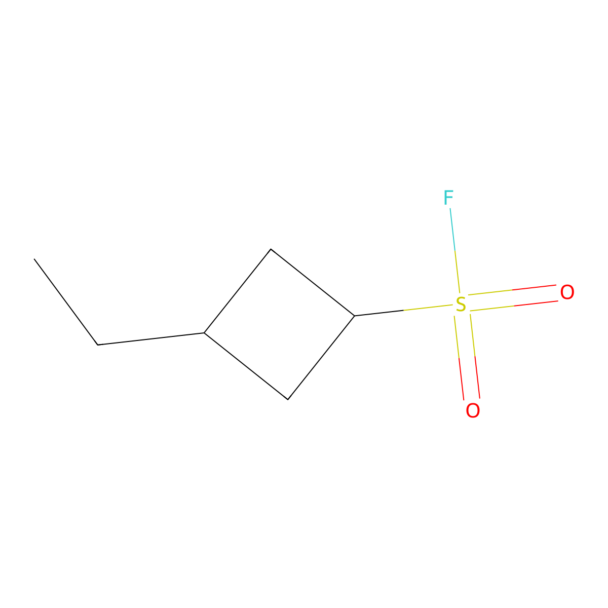 3-Ethylcyclobutane-1-sulfonyl fluoride molecular structure, CAS 2648965-91-5