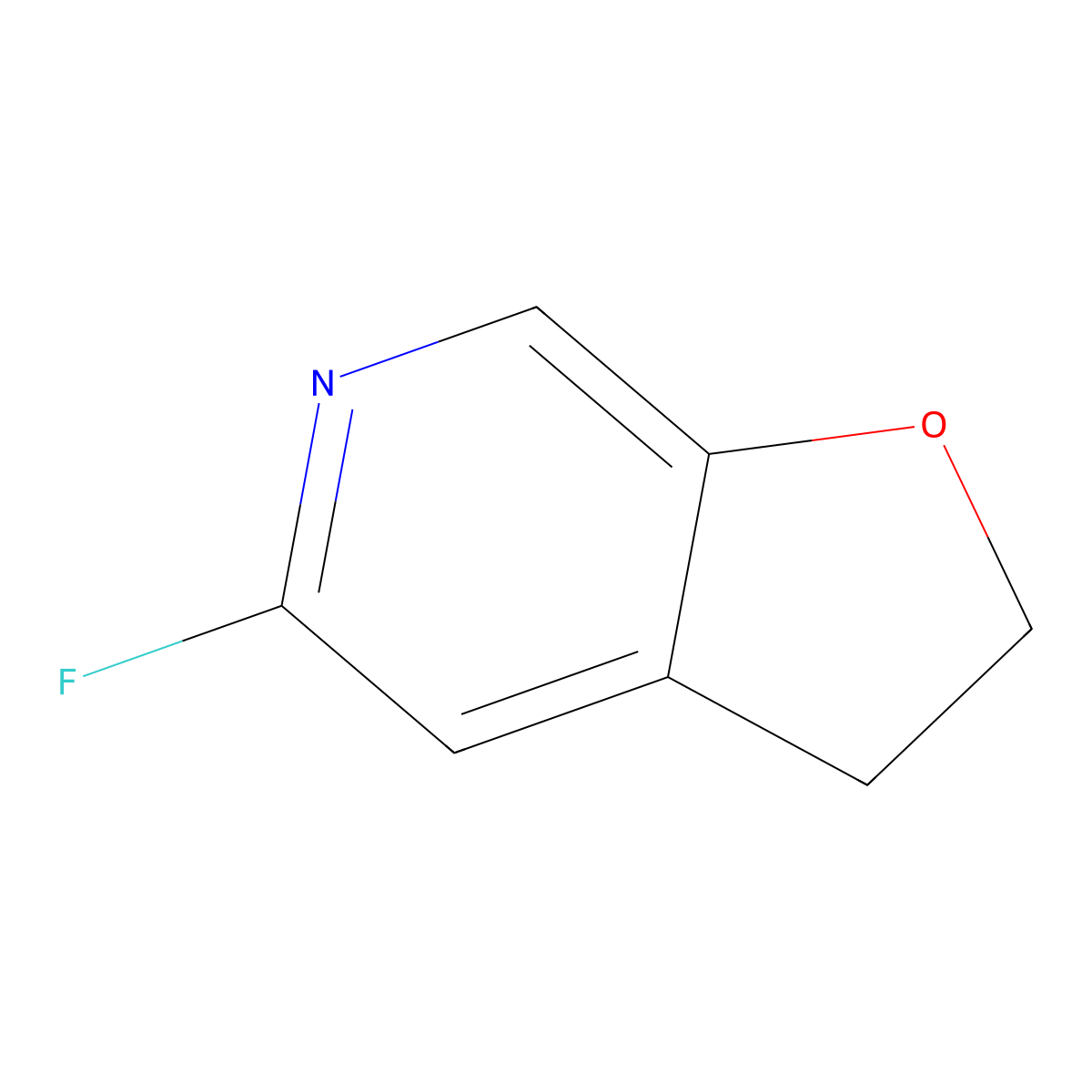 5-fluoro-2H,3H-furo[2,3-c]pyridine molecular structure, CAS 2648965-99-3