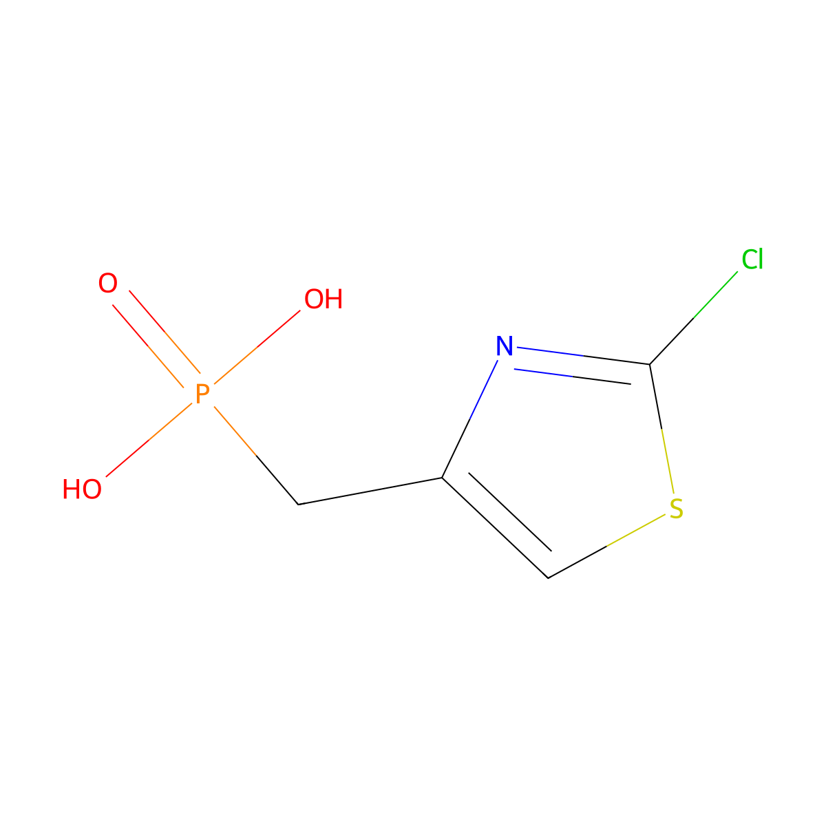 [(2-Chloro-1,3-thiazol-4-yl)methyl]phosphonicacid molecular structure, CAS 2648966-18-9
