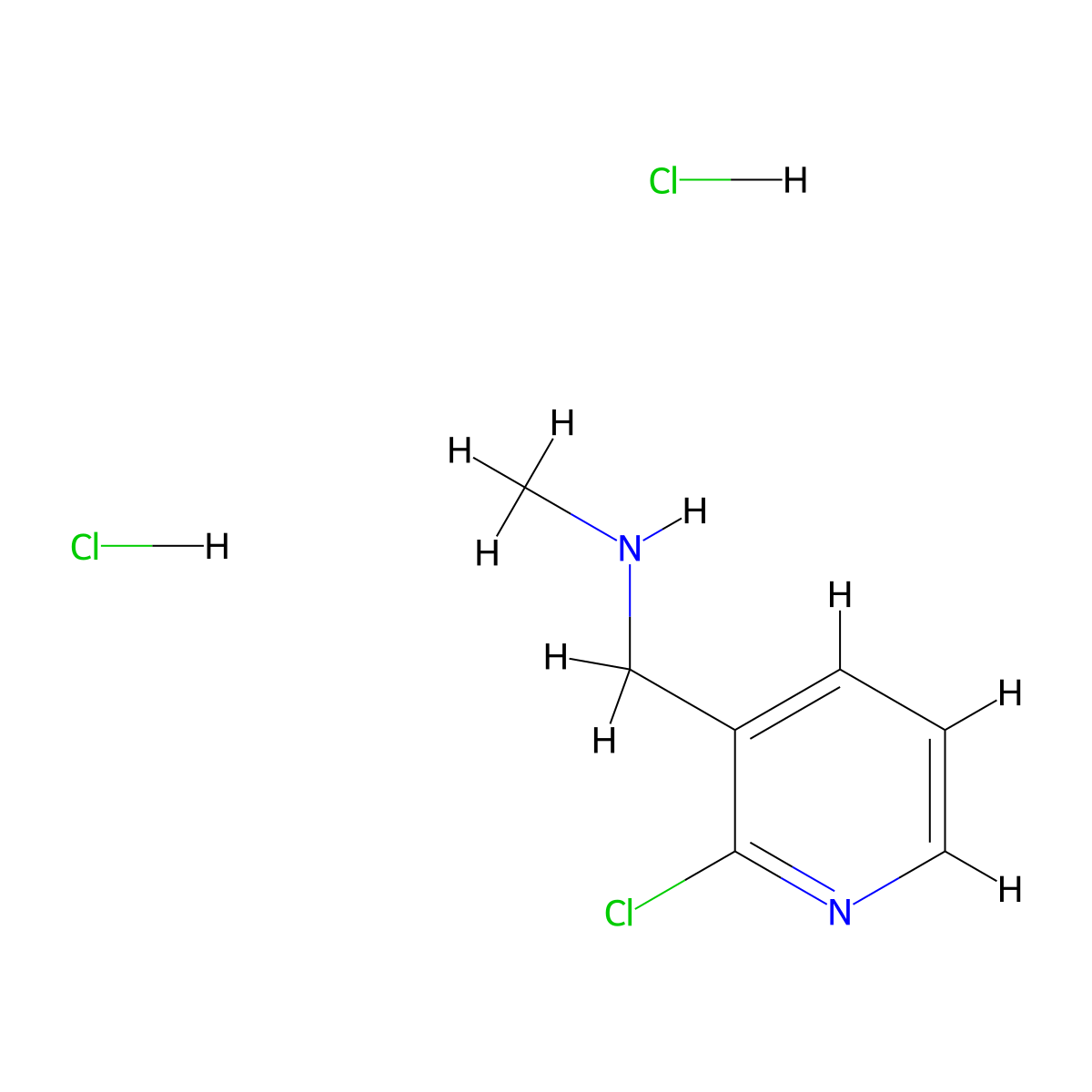 [(2-Chloropyridin-3-yl)methyl](methyl)amine dihydrochloride molecular structure, CAS 2648966-32-7