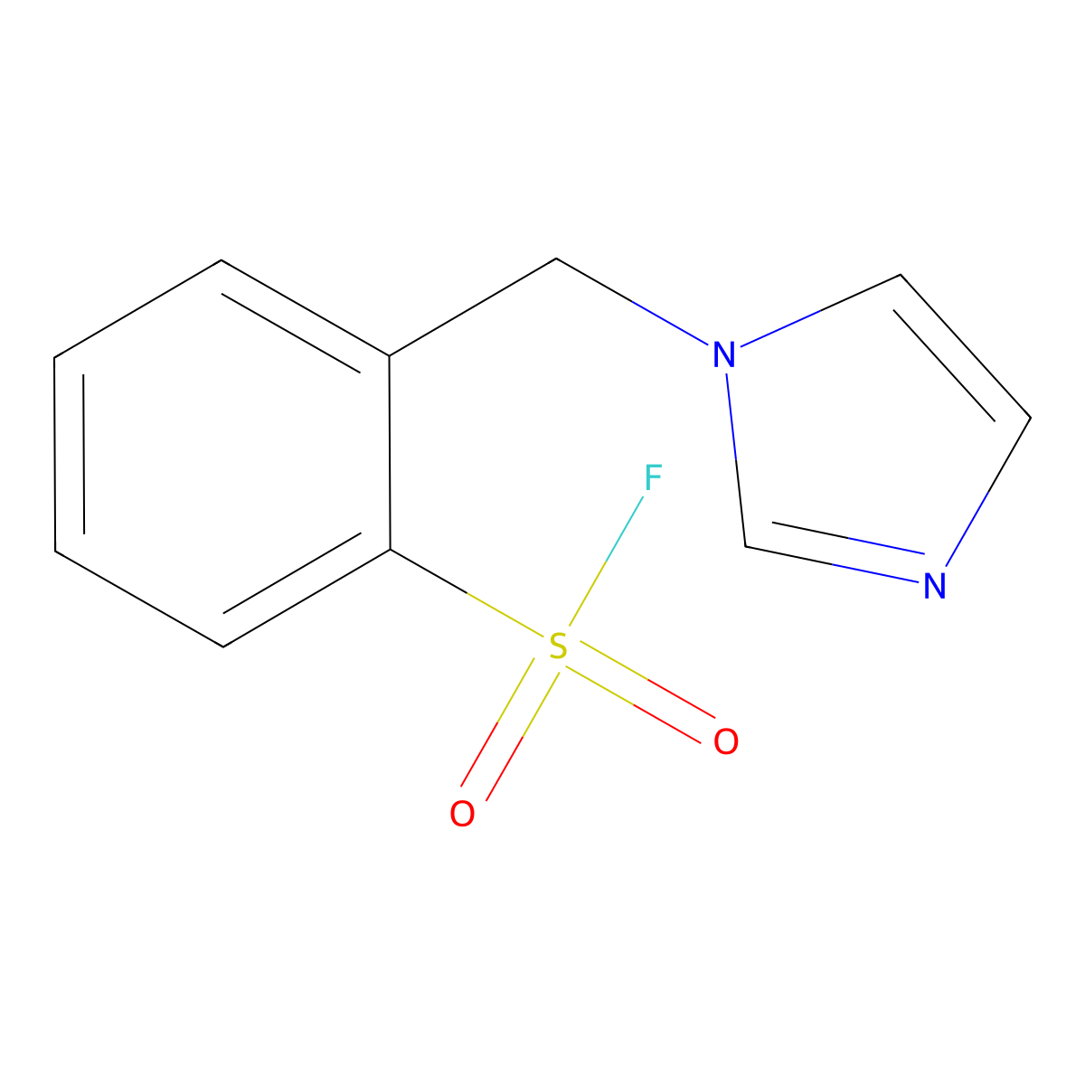 2-[(1H-imidazol-1-yl)methyl]benzene-1-sulfonyl fluoride molecular structure, CAS 2648966-33-8