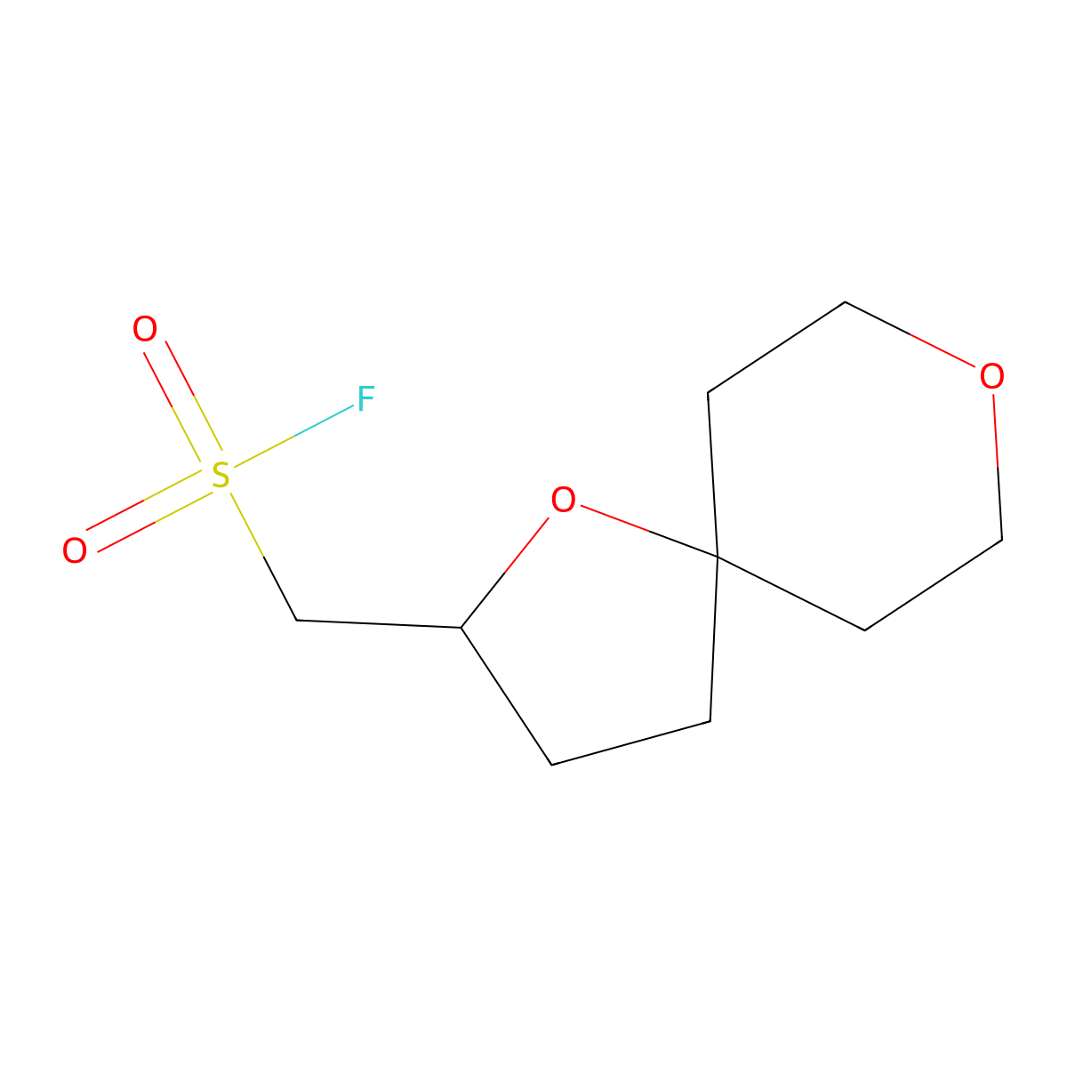 {1,8-Dioxaspiro[4.5]decan-2-yl}methanesulfonyl fluoride molecular structure, CAS 2648966-40-7