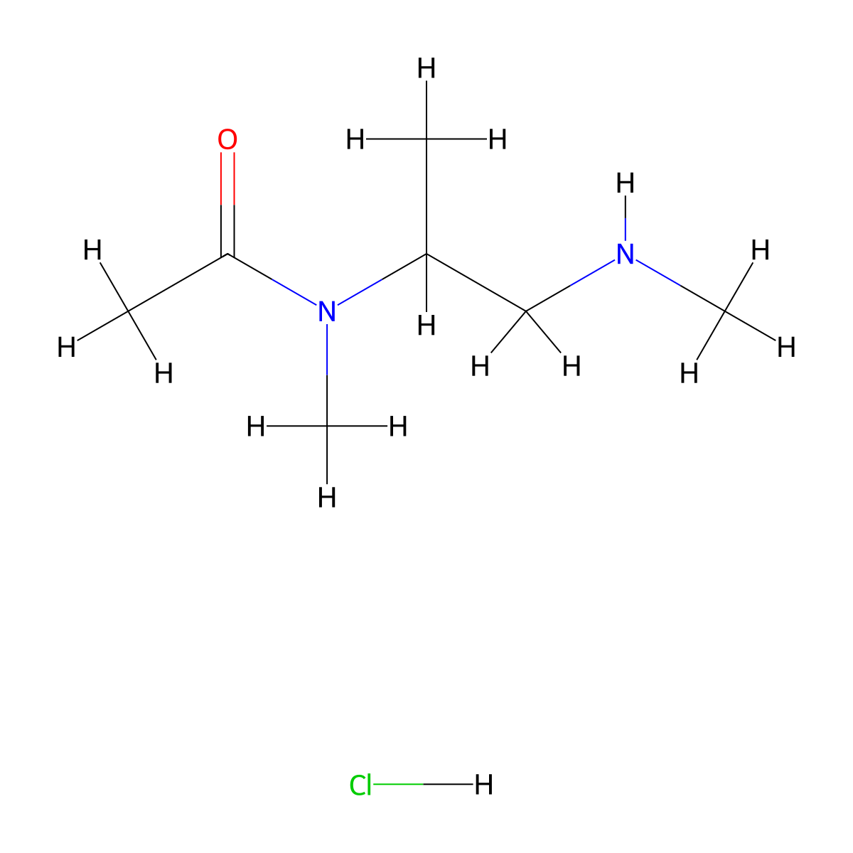 N-methyl-N-[1-(methylamino)propan-2-yl]acetamidehydrochloride molecular structure, CAS 2648966-42-9