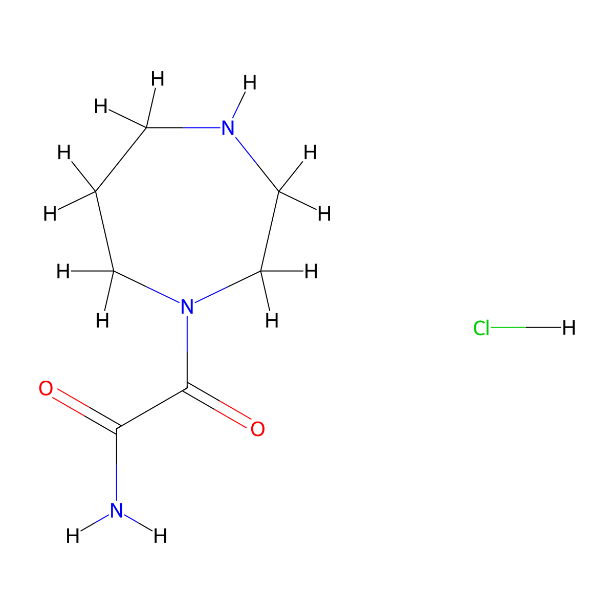 2-(1,4-Diazepan-1-yl)-2-oxoacetamide hydrochloride molecular structure, CAS 2648966-48-5