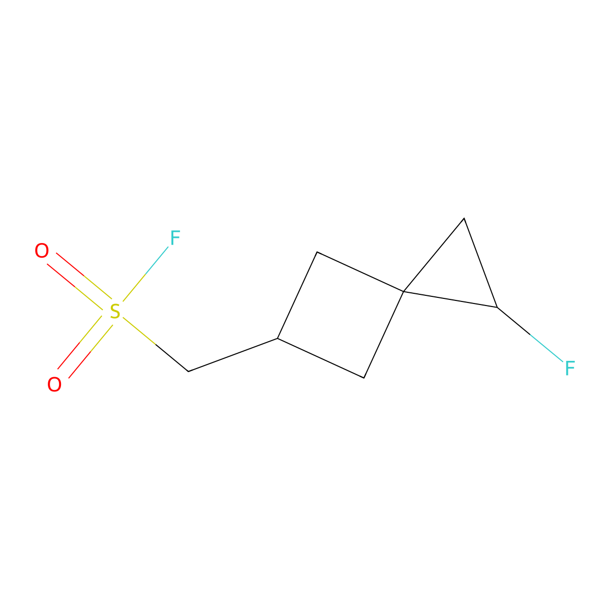 {1-Fluorospiro[2.3]hexan-5-yl}methanesulfonyl fluoride molecular structure, CAS 2648966-58-7