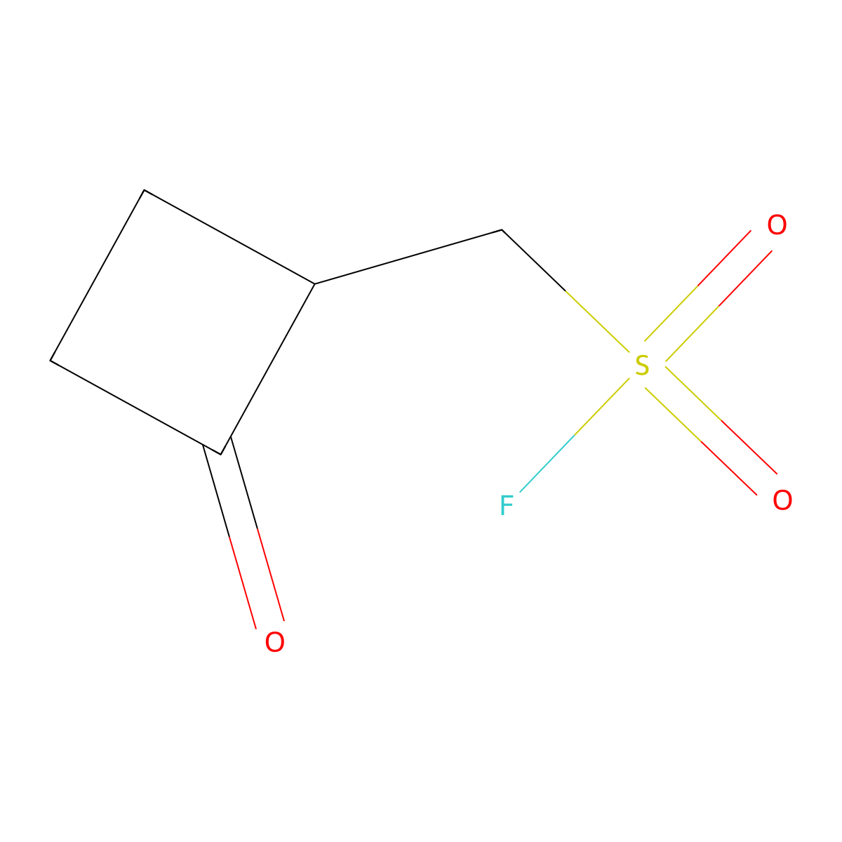 (2-Oxocyclobutyl)methanesulfonyl fluoride molecular structure, CAS 2648966-59-8