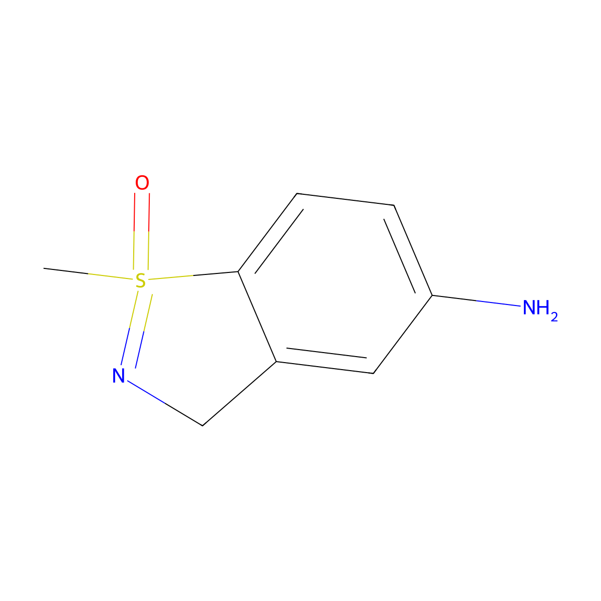 5-amino-1-methyl-3H-1lambda6,2-benzothiazol-1-one molecular structure, CAS 2648993-93-3