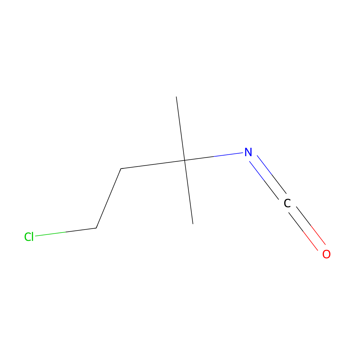 1-Chloro-3-isocyanato-3-methylbutane molecular structure, CAS 2648994-52-7