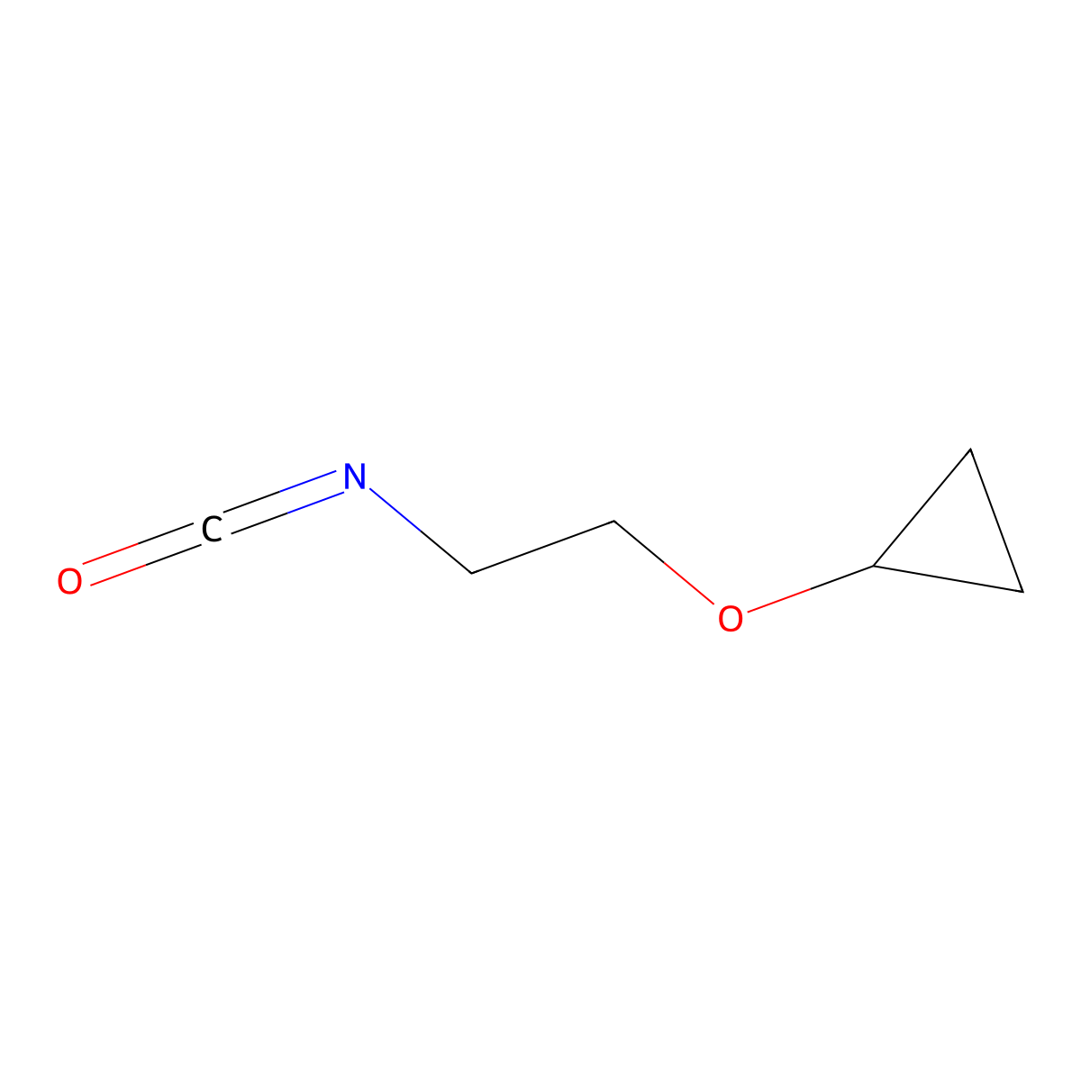 (2-Isocyanatoethoxy)cyclopropane molecular structure, CAS 2648994-58-3