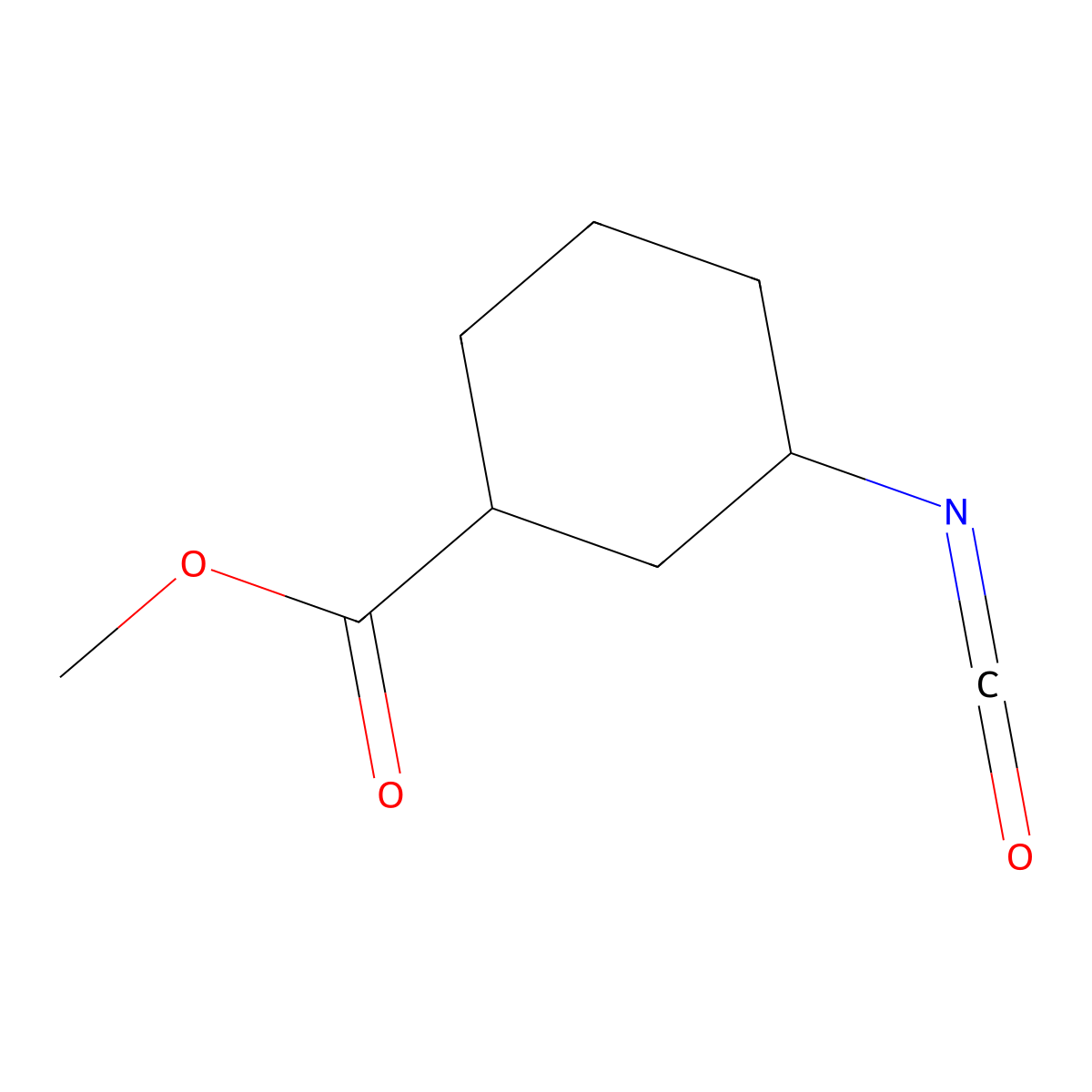 Methyl 3-isocyanatocyclohexane-1-carboxylate molecular structure, CAS 2648996-44-3