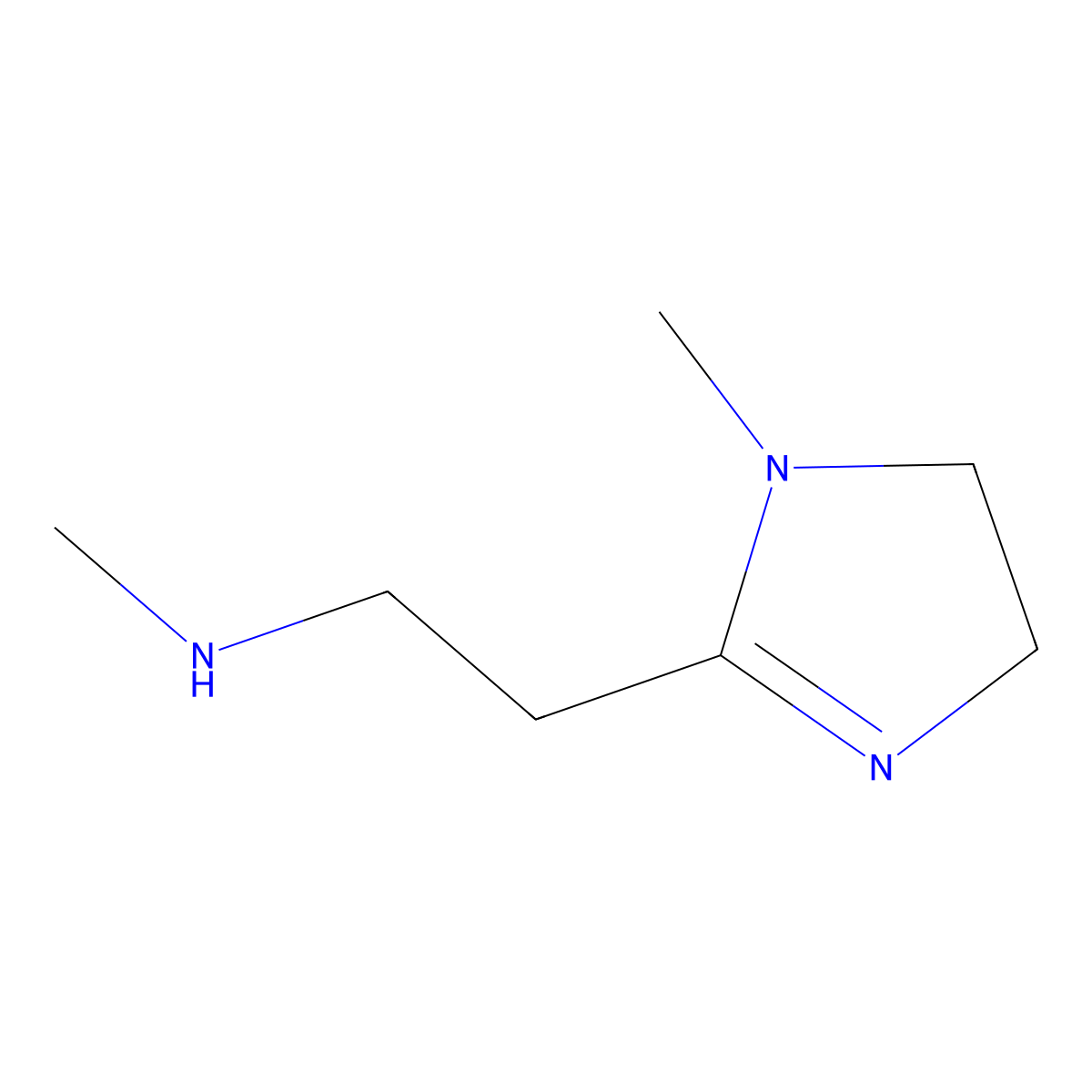 methyl[2-(1-methyl-4,5-dihydro-1H-imidazol-2-yl)ethyl]amine molecular structure, CAS 2648997-30-0