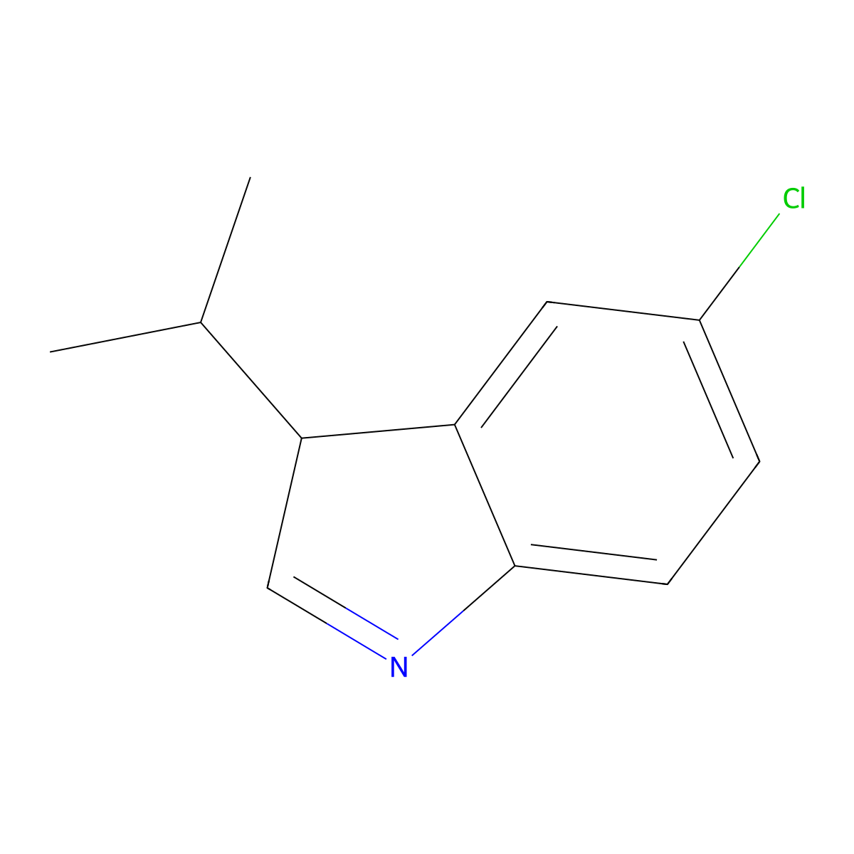 5-chloro-3-(propan-2-yl)-3H-indole molecular structure, CAS 2648998-39-2