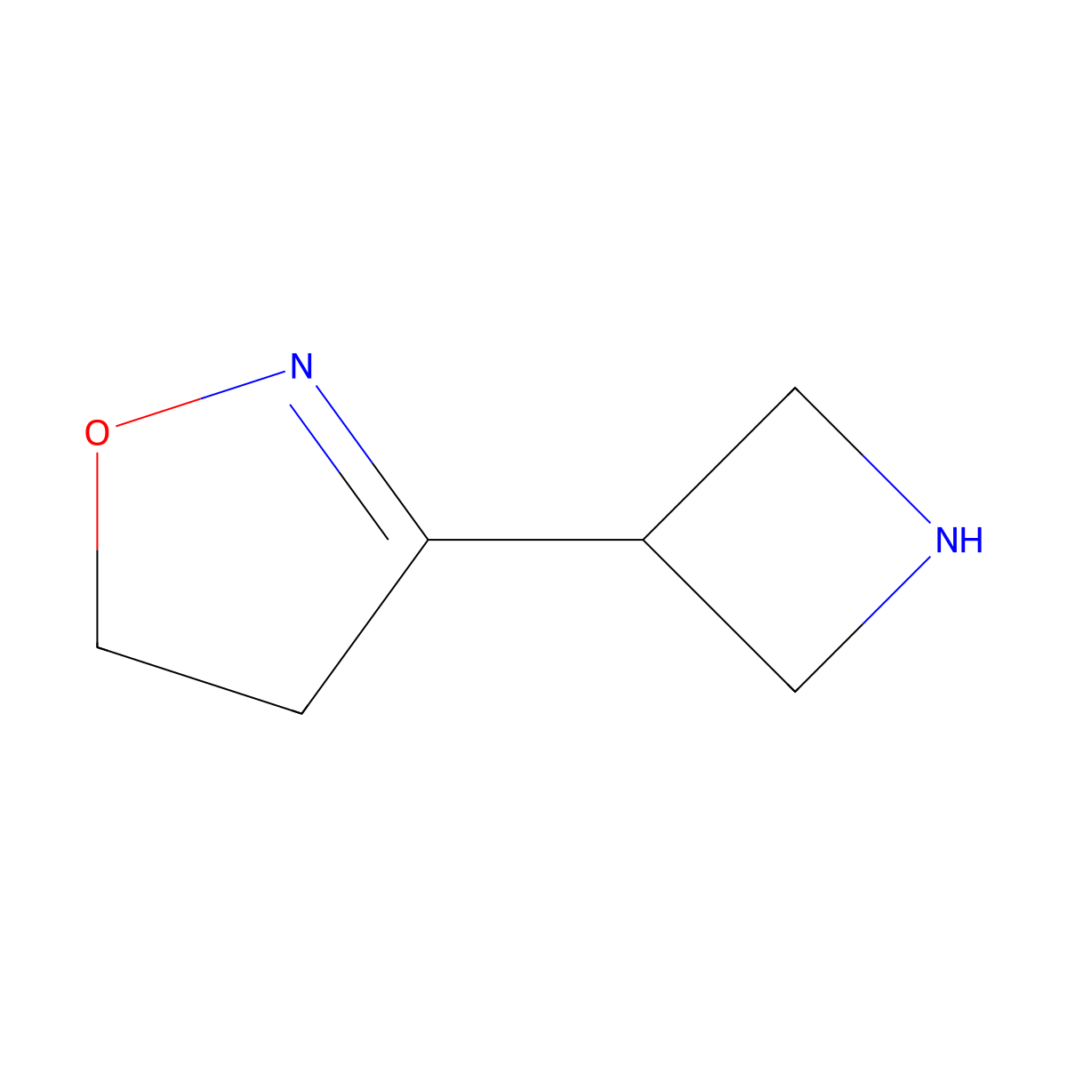 3-(Azetidin-3-yl)-4,5-dihydro-1,2-oxazole molecular structure, CAS 2648998-95-0