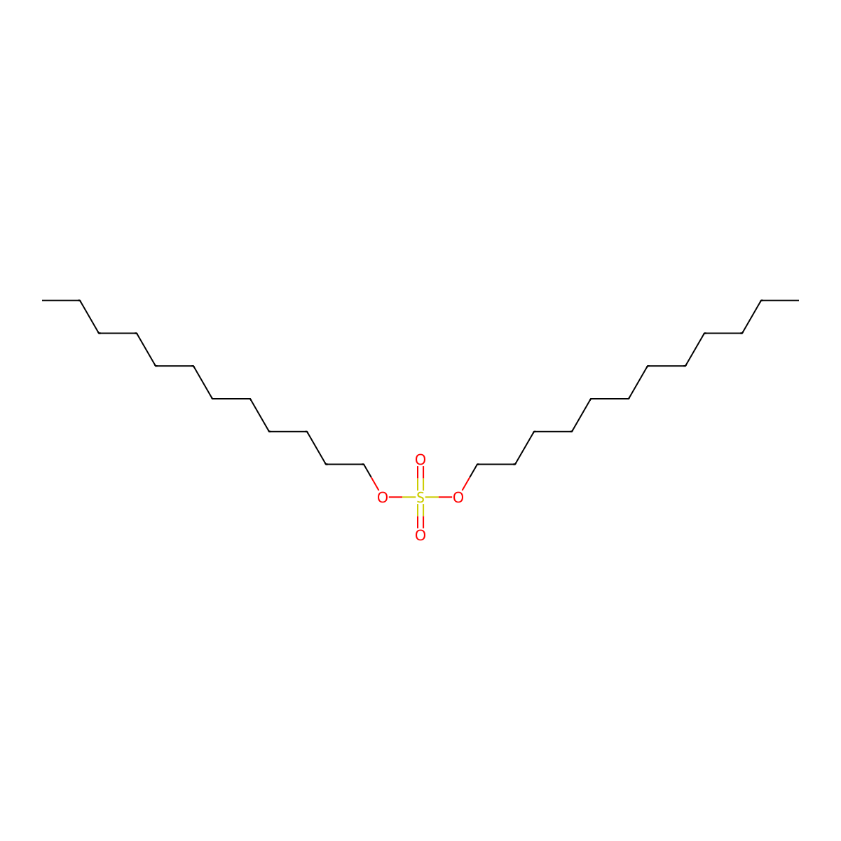 Didodecyl sulfate molecular structure, CAS 2649-11-8