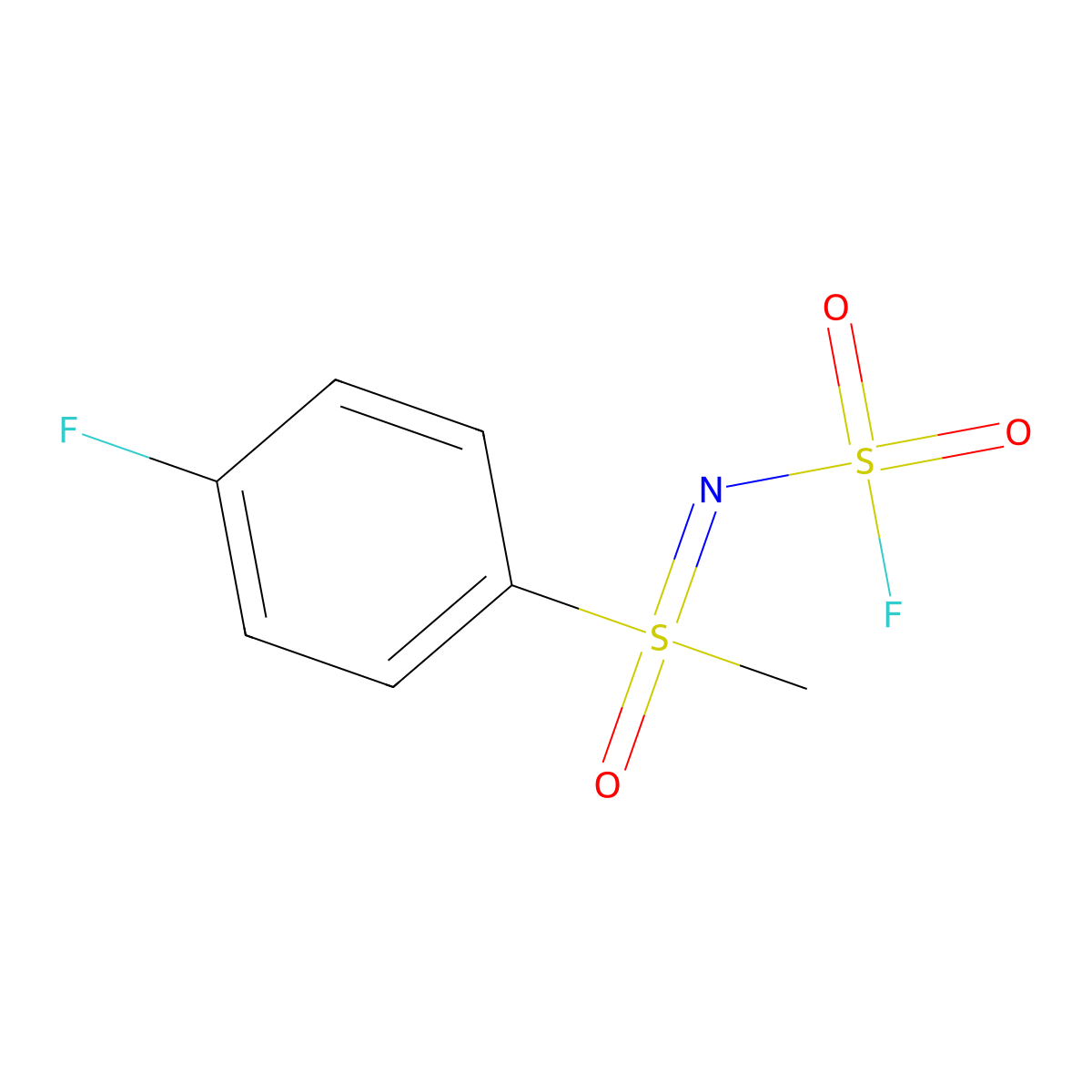 (4-Fluorophenyl)[(fluorosulfonyl)imino]methyl-lambda6-sulfanone molecular structure, CAS 2649011-59-4
