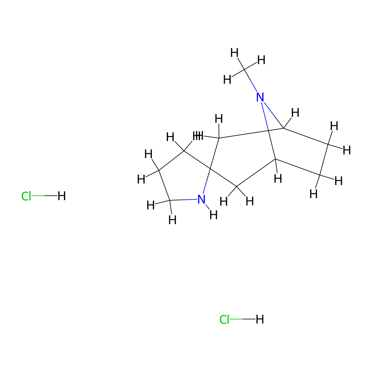 8-Methyl-8-azaspiro[bicyclo[3.2.1]octane-3,2'-pyrrolidine]dihydrochloride molecular structure, CAS 2649011-63-0