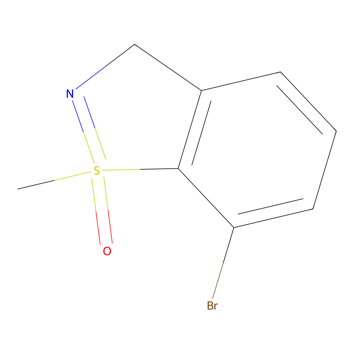 7-bromo-1-methyl-3H-1lambda6,2-benzothiazol-1-one molecular structure, CAS 2649014-30-0