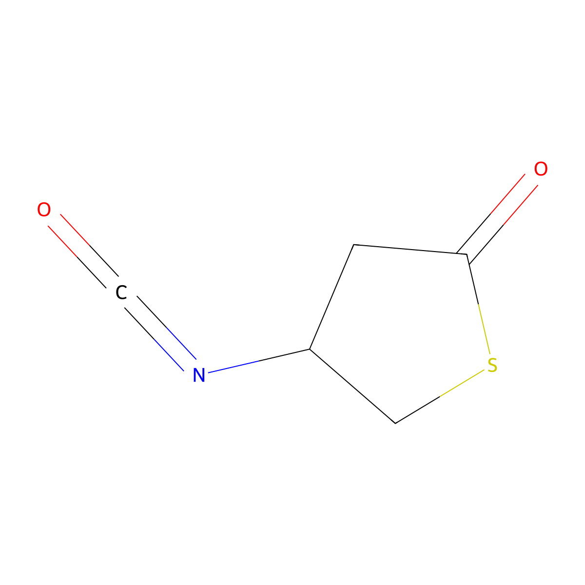 4-Isocyanatothiolan-2-one molecular structure, CAS 2649016-76-0