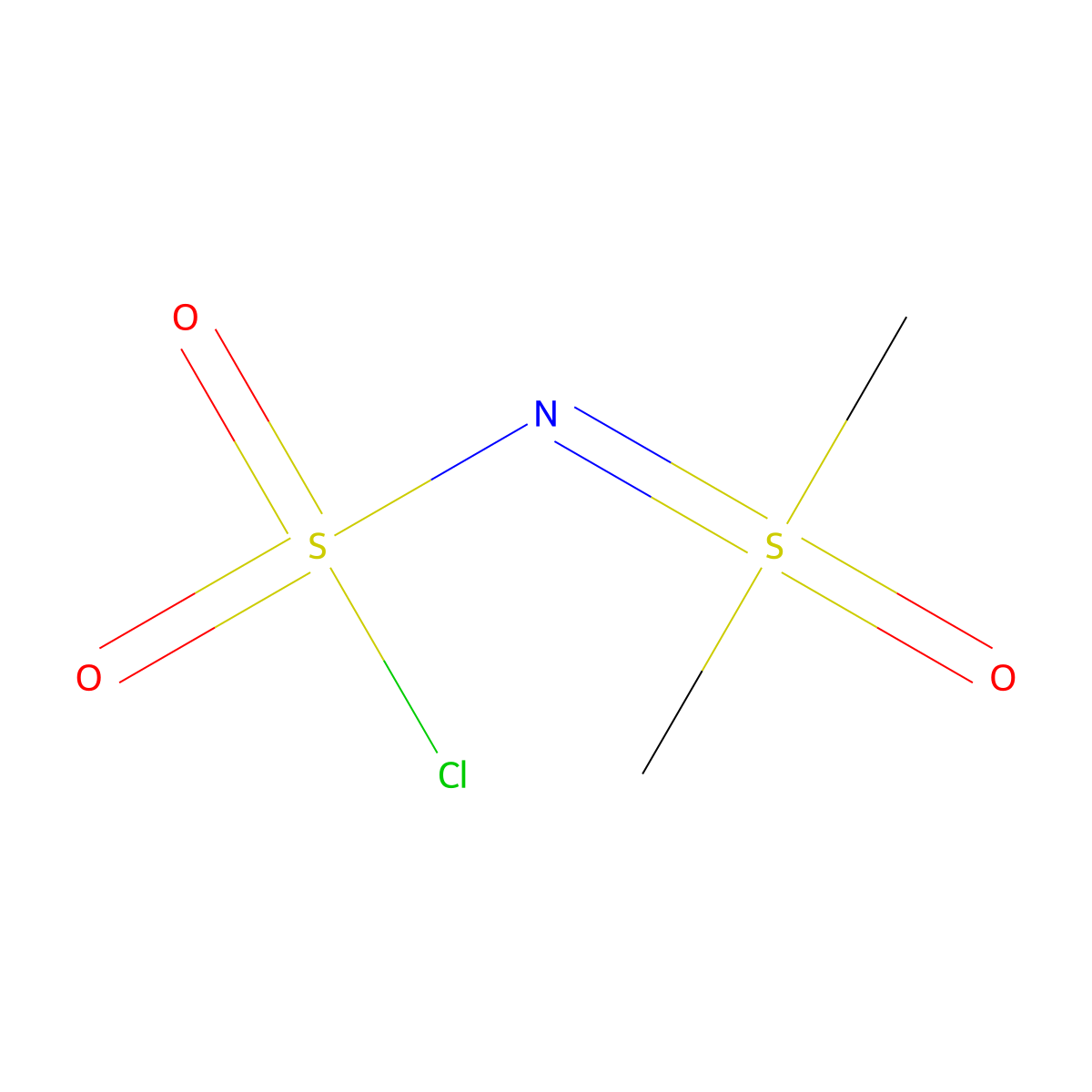 ((Chlorosulfonyl)imino)dimethyl-lambda6-sulfanone molecular structure, CAS 2649017-36-5