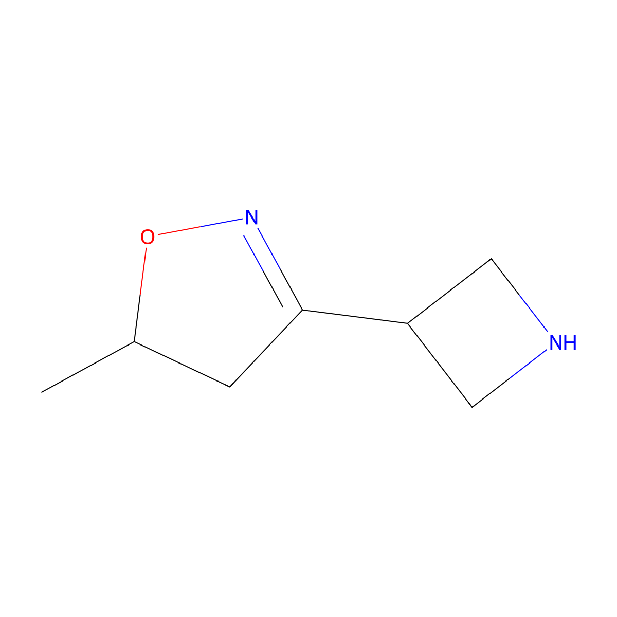 3-(Azetidin-3-yl)-5-methyl-4,5-dihydro-1,2-oxazole molecular structure, CAS 2649033-56-5