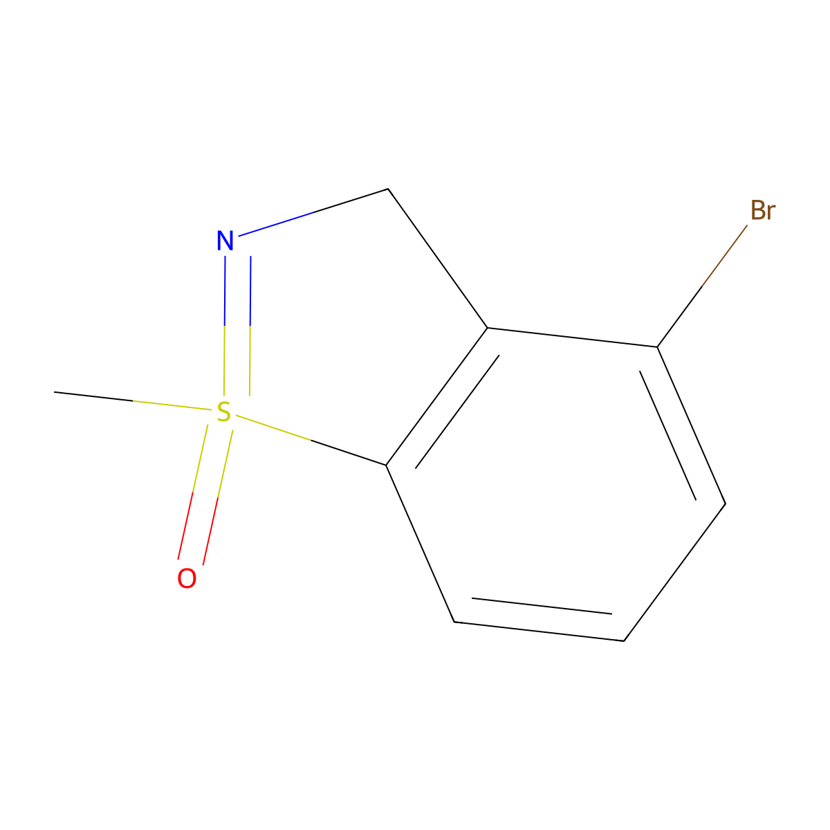 4-bromo-1-methyl-3H-1lambda6,2-benzothiazol-1-one molecular structure, CAS 2649034-92-2