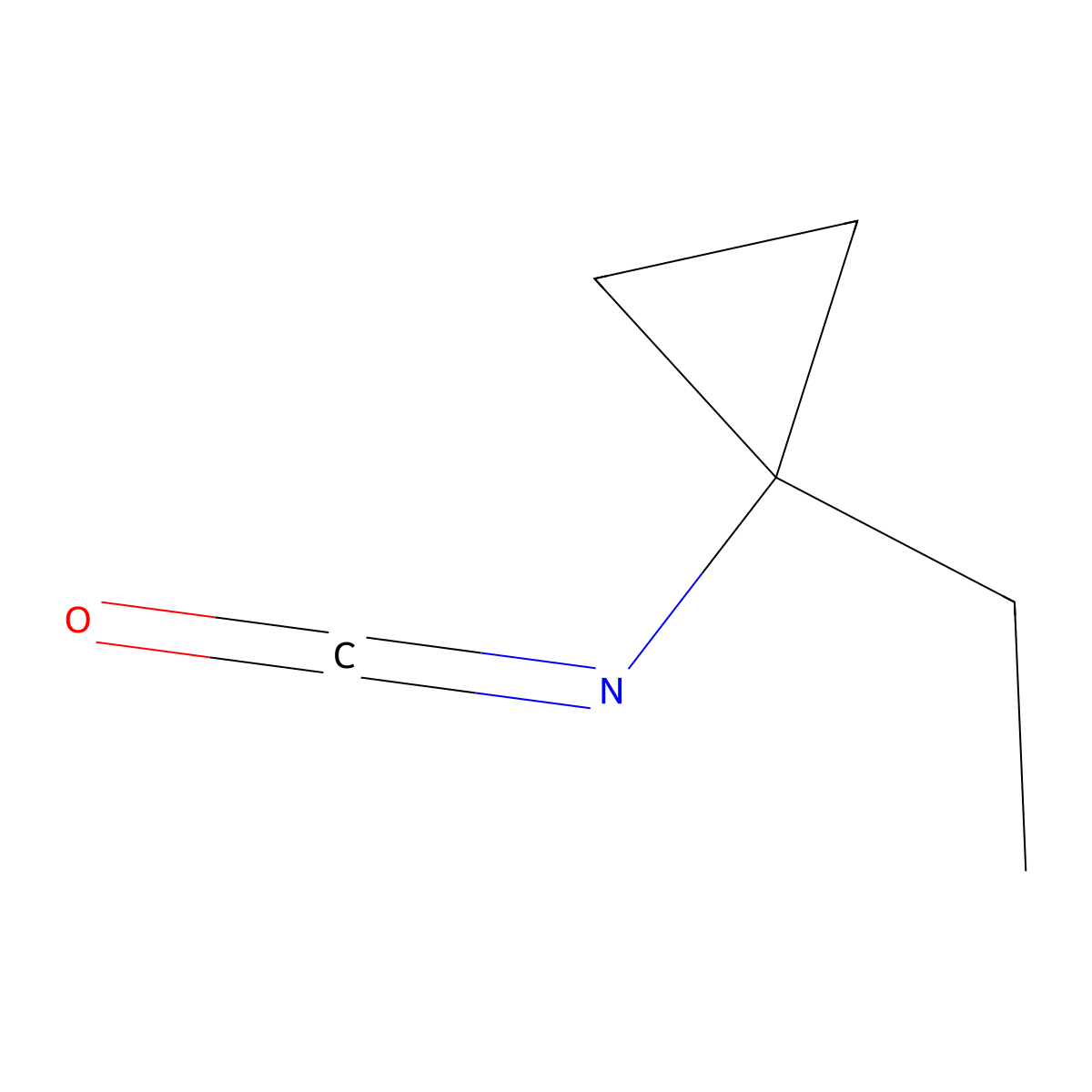 1-Ethyl-1-isocyanatocyclopropane molecular structure, CAS 2649035-50-5