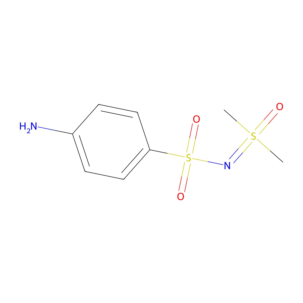 [(4-Aminobenzenesulfonyl)imino]dimethyl-lambda6-sulfanone molecular structure, CAS 2649035-65-2