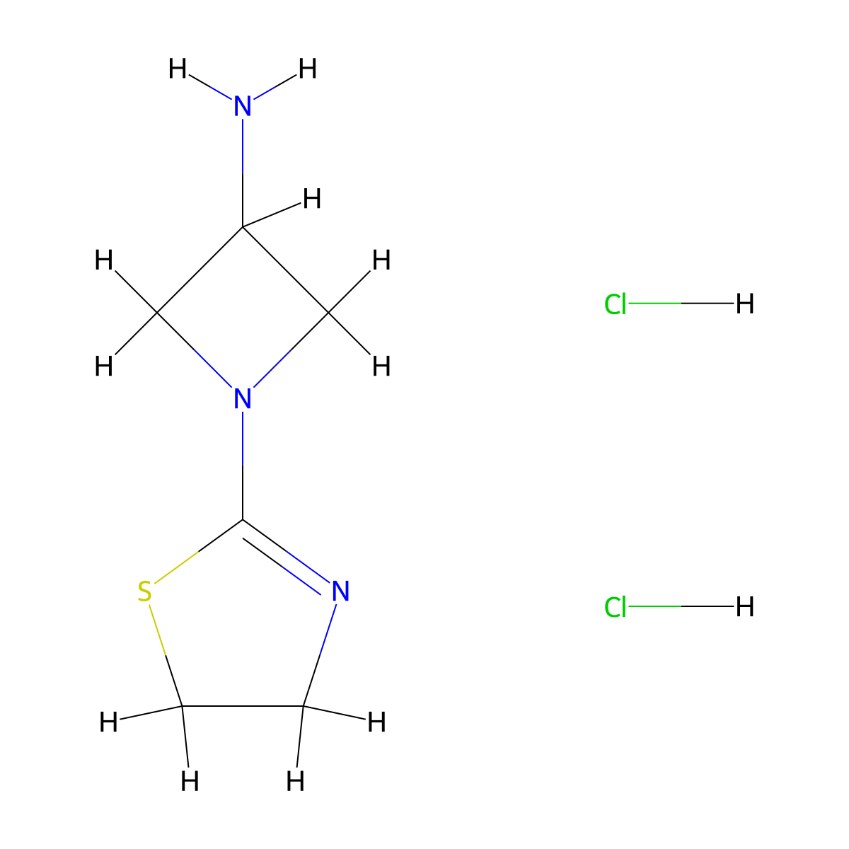 1-(4,5-Dihydro-1,3-thiazol-2-yl)azetidin-3-amine dihydrochloride molecular structure, CAS 2649046-35-3