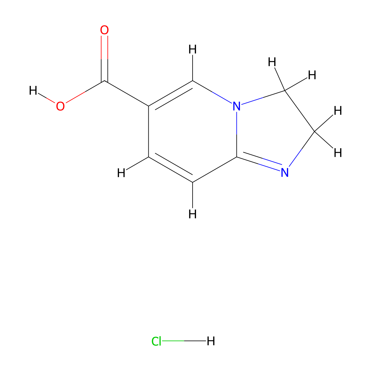2H,3H-imidazo[1,2-a]pyridine-6-carboxylicacidhydrochloride molecular structure, CAS 2649053-53-0