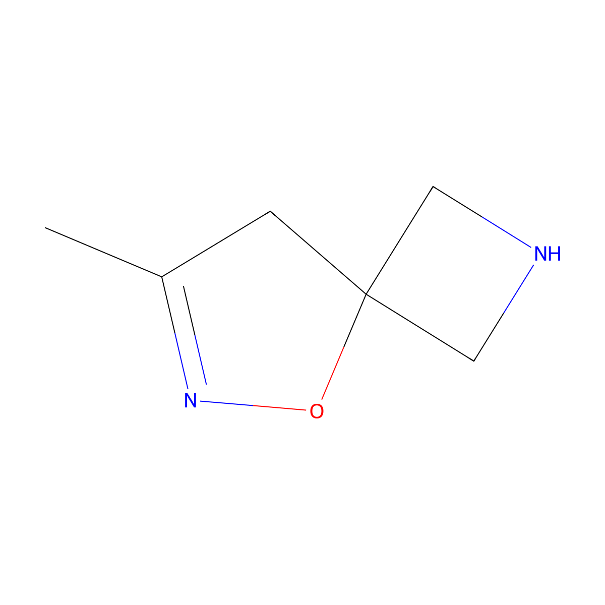 7-Methyl-5-oxa-2,6-diazaspiro[3.4]oct-6-ene molecular structure, CAS 2649054-62-4