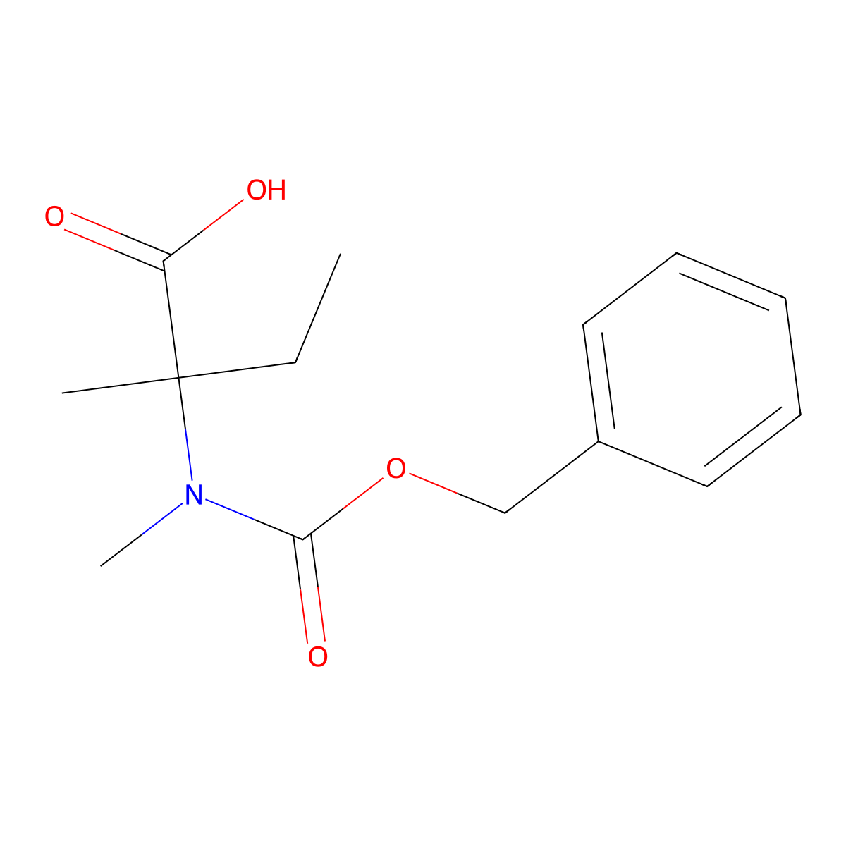 2-{[(Benzyloxy)carbonyl](methyl)amino}-2-methylbutanoic acid molecular structure, CAS 2649056-49-3