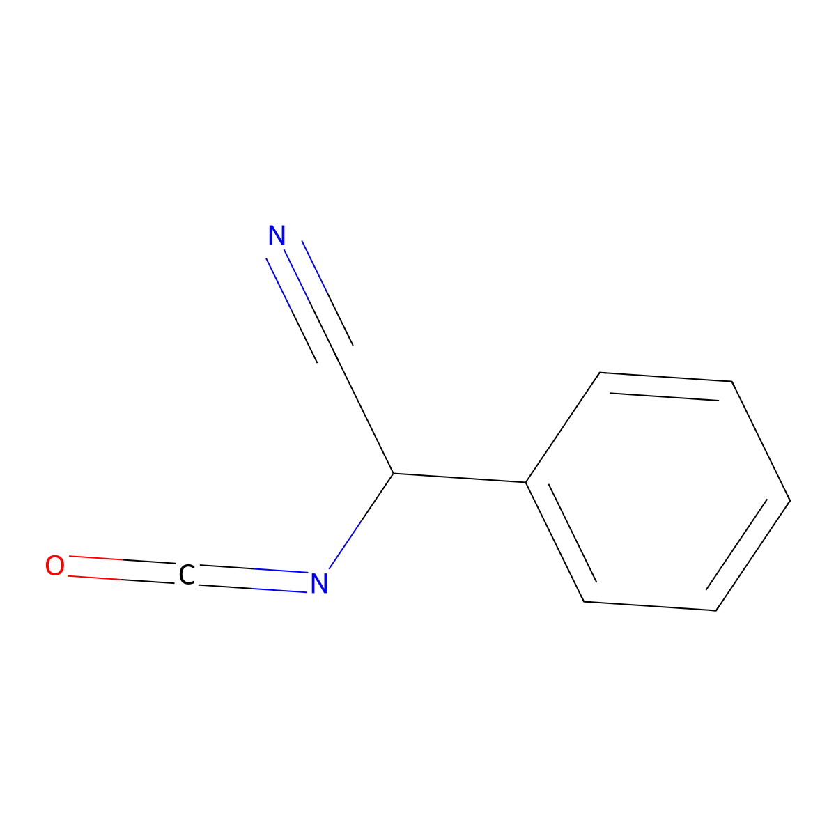 2-Isocyanato-2-phenylacetonitrile molecular structure, CAS 2649057-11-2
