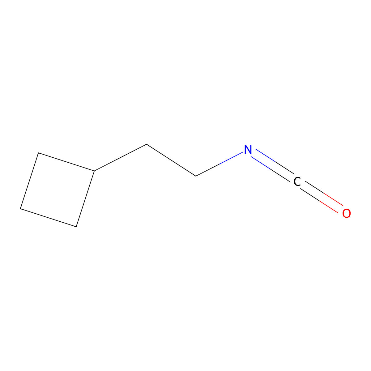 (2-Isocyanatoethyl)cyclobutane molecular structure, CAS 2649057-28-1