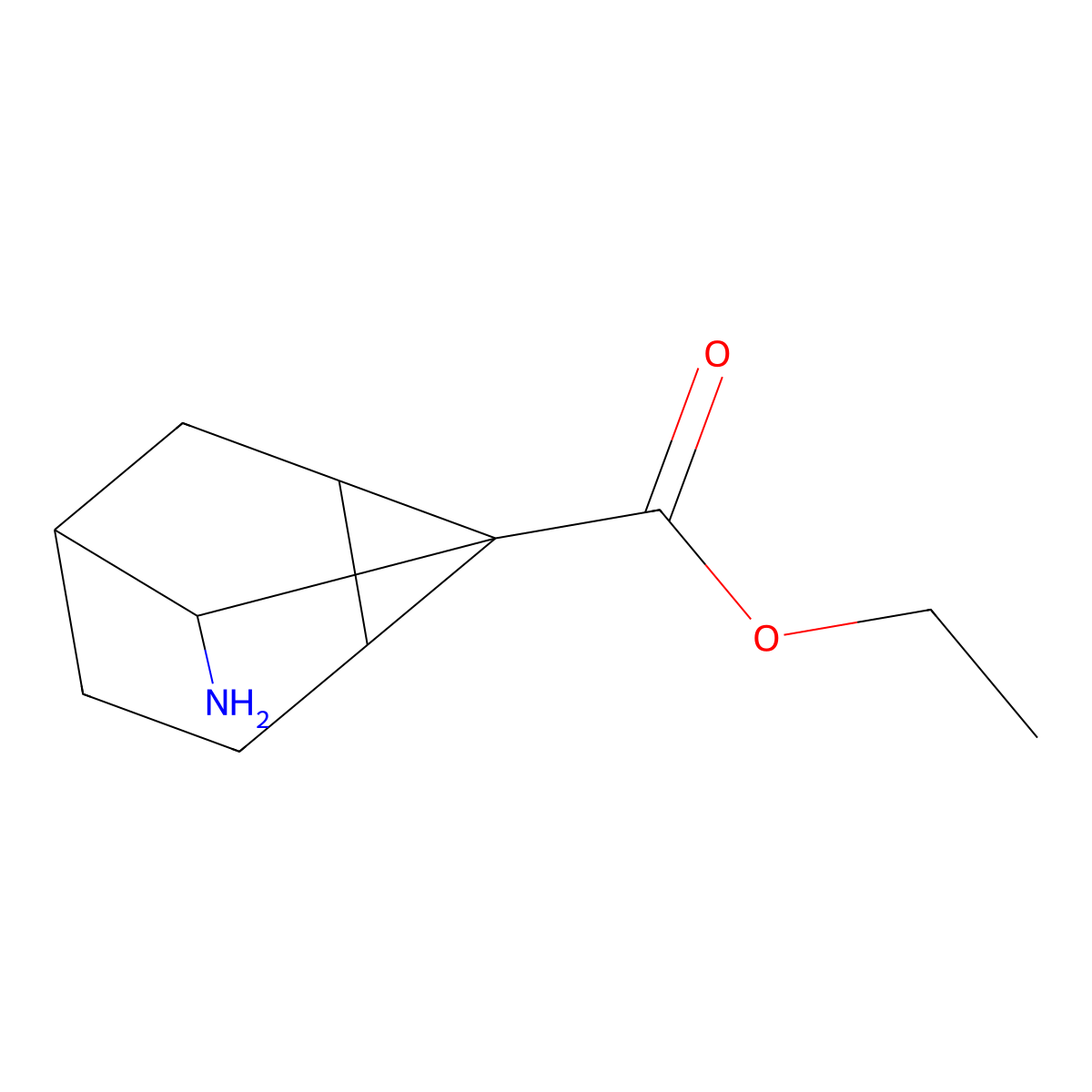 Ethyl 8-aminotricyclo[3.2.1.0,2,7]octane-1-carboxylate molecular structure, CAS 2649057-76-9