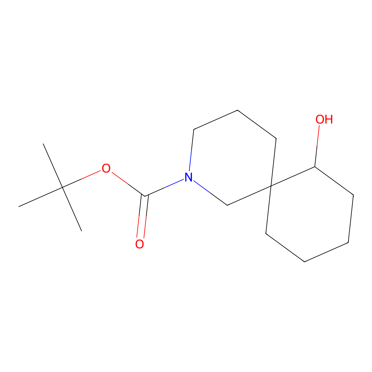 tert-Butyl 7-hydroxy-2-azaspiro[5.5]undecane-2-carboxylate molecular structure, CAS 2649060-06-8