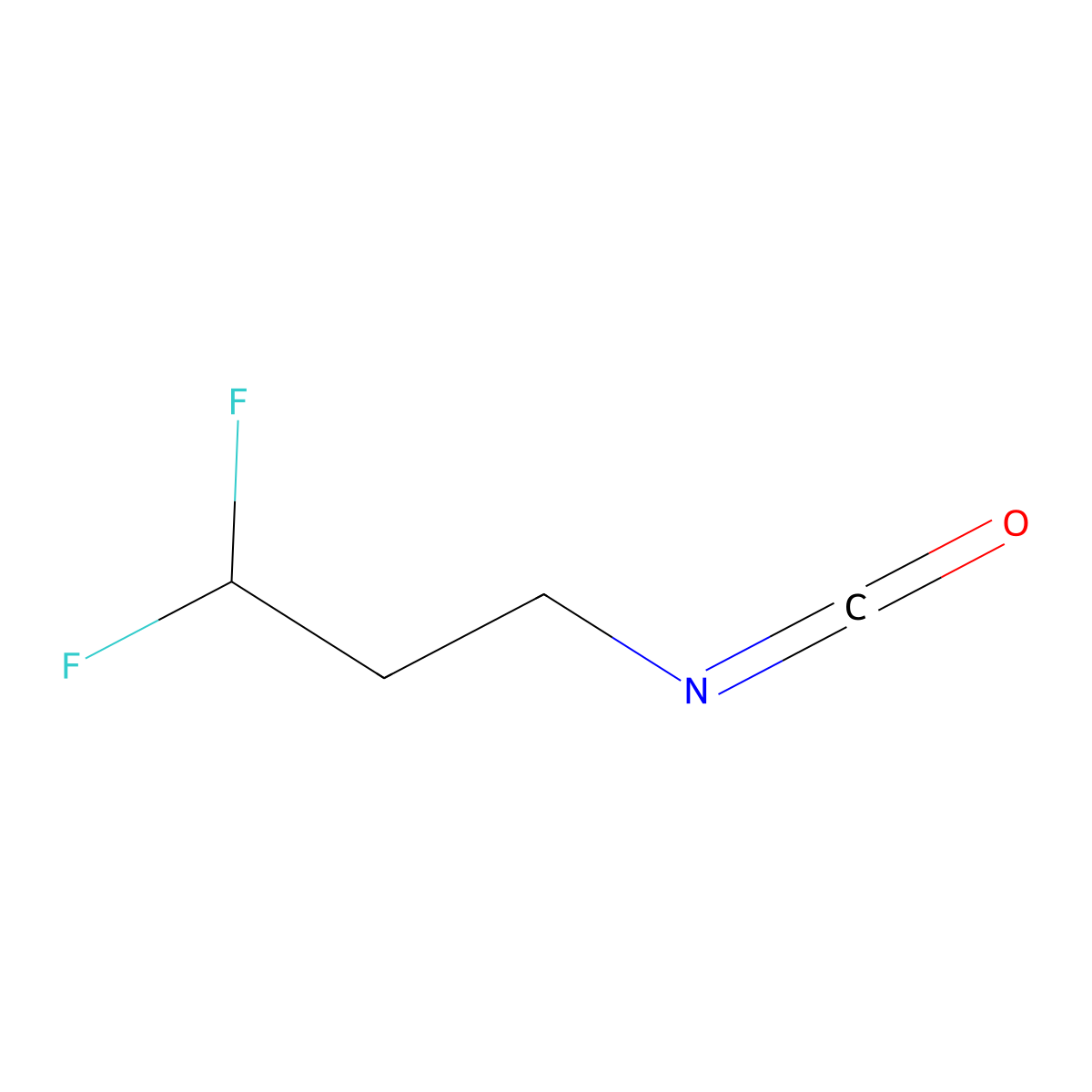 1,1-Difluoro-3-isocyanatopropane molecular structure, CAS 2649060-87-5