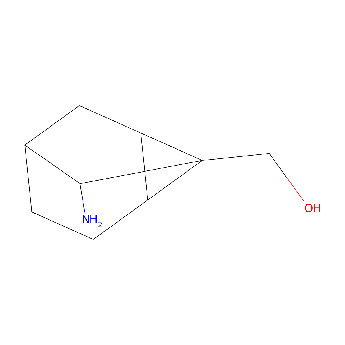 {8-Aminotricyclo[3.2.1.0,2,7]octan-1-yl}methanol molecular structure, CAS 2649061-04-9