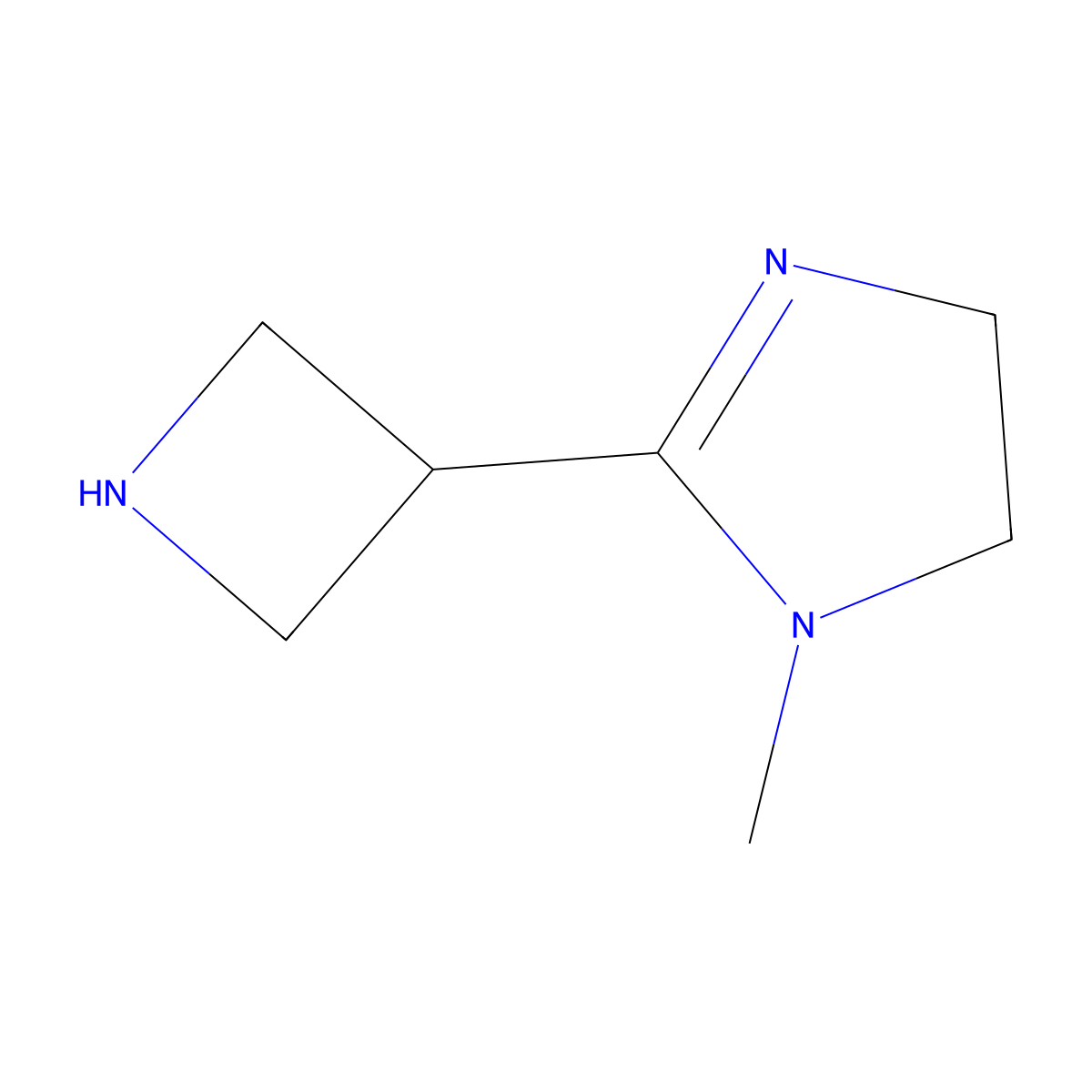 2-(azetidin-3-yl)-1-methyl-4,5-dihydro-1H-imidazole molecular structure, CAS 2649062-60-0