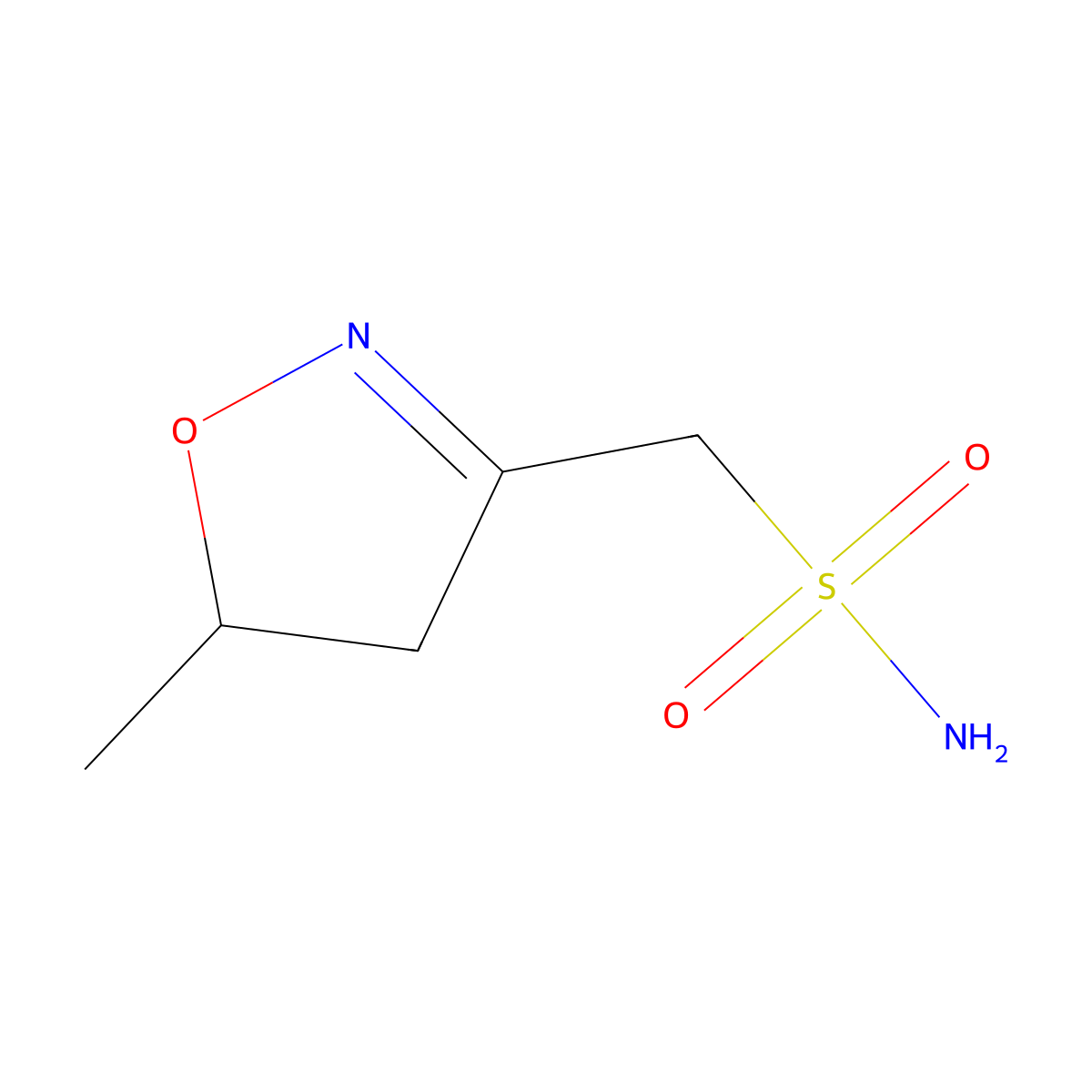 (5-Methyl-4,5-dihydro-1,2-oxazol-3-yl)methanesulfonamide molecular structure, CAS 2649063-09-0