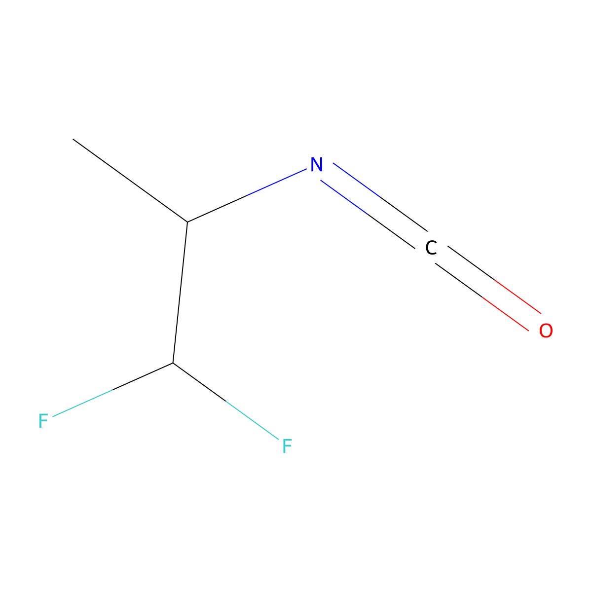 1,1-Difluoro-2-isocyanatopropane molecular structure, CAS 2649065-00-7