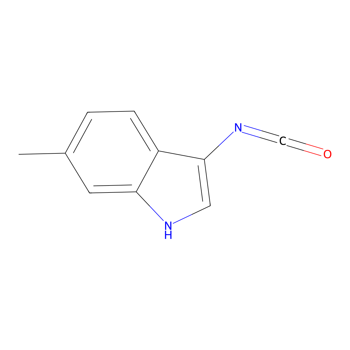 3-isocyanato-6-methyl-1H-indole molecular structure, CAS 2649066-98-6