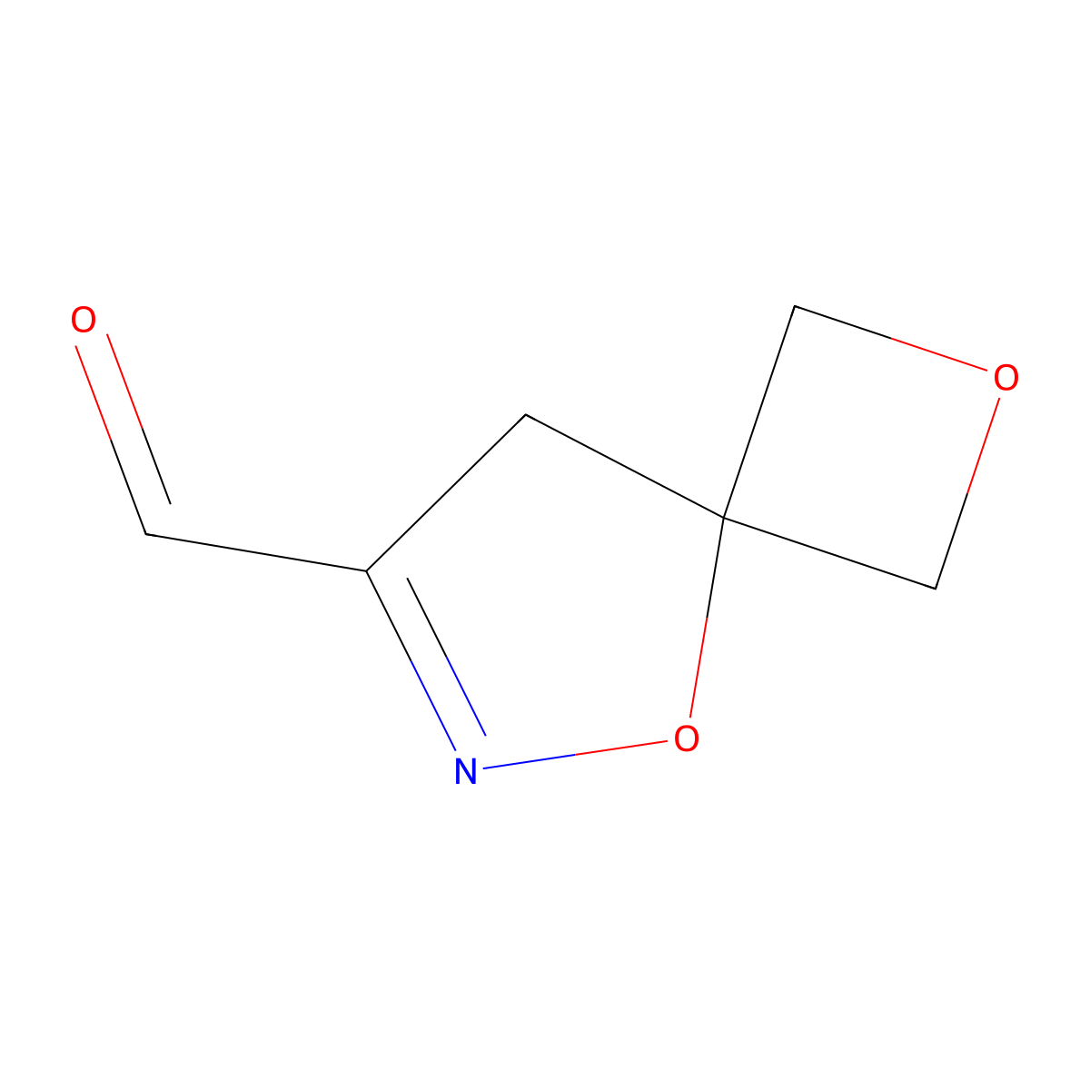 2,5-Dioxa-6-azaspiro[3.4]oct-6-ene-7-carbaldehyde molecular structure, CAS 2649068-75-5