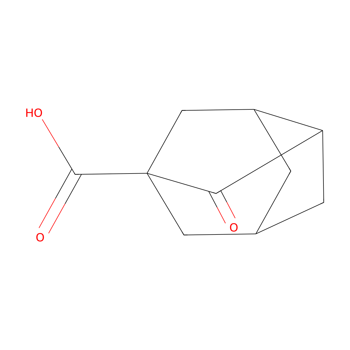 2-Oxotricyclo[3.3.1.0,3,7]nonane-1-carboxylic acid molecular structure, CAS 2649069-74-7