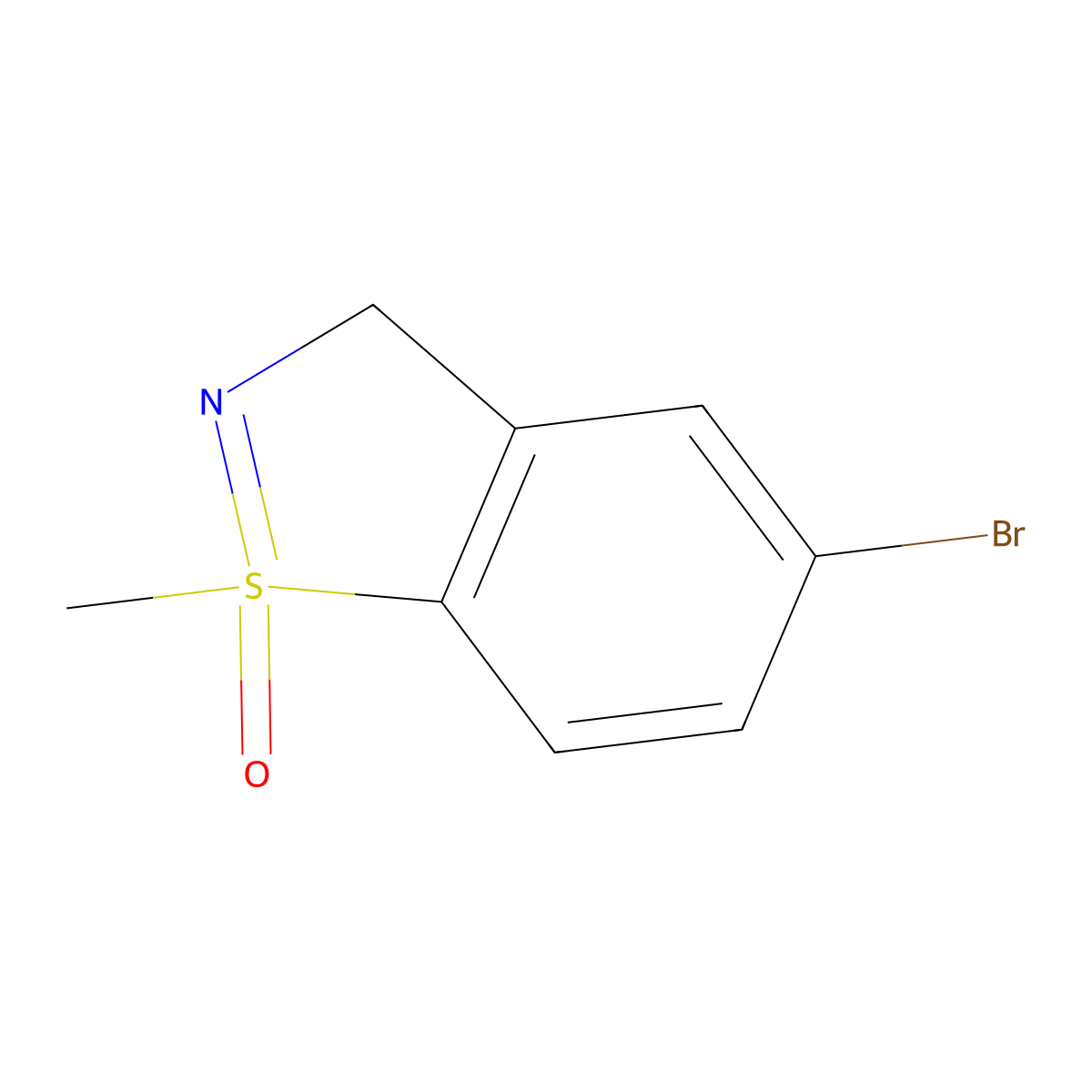 5-bromo-1-methyl-3H-1lambda6,2-benzothiazol-1-one molecular structure, CAS 2649070-11-9